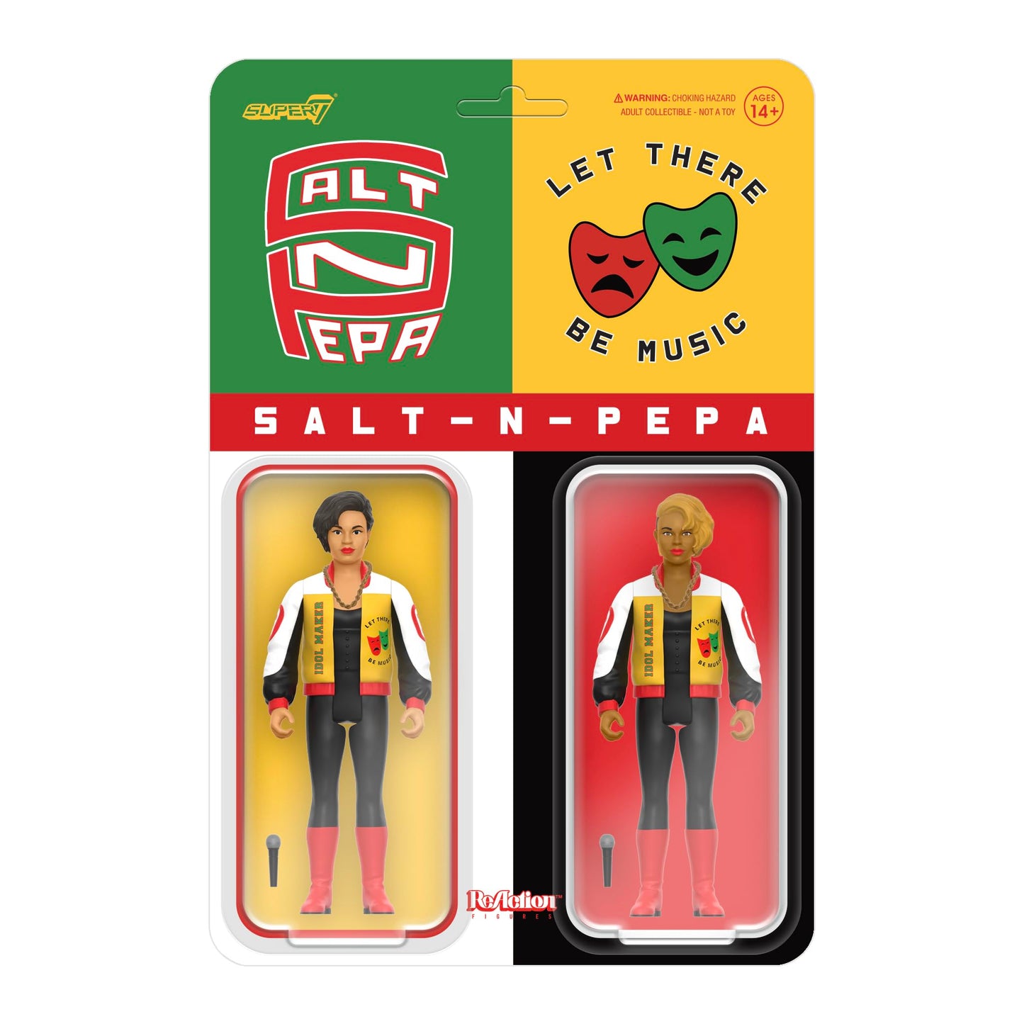 Super7 Salt-N-Pepa 2-Pack ReAction Figures – 3.75-Inch Hip Hop Collectibles