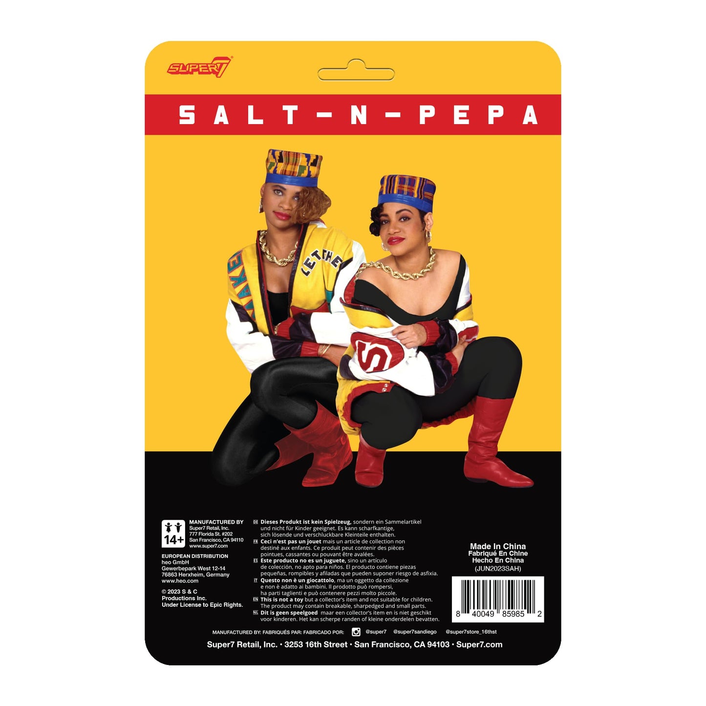 Super7 Salt-N-Pepa 2-Pack ReAction Figures – 3.75-Inch Hip Hop Collectibles