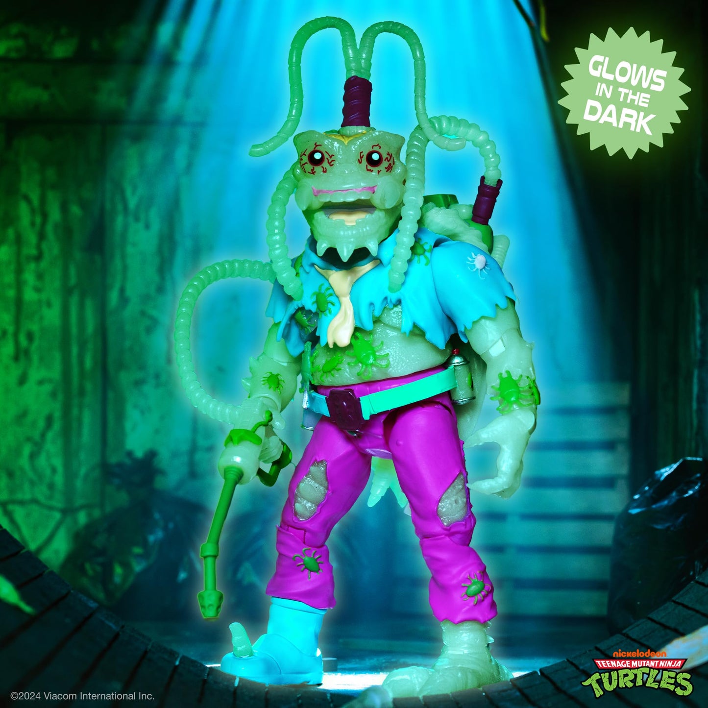 Super7 ULTIMATES! Scumbug Glow TMNT 7-Inch Action Figure with Accessories