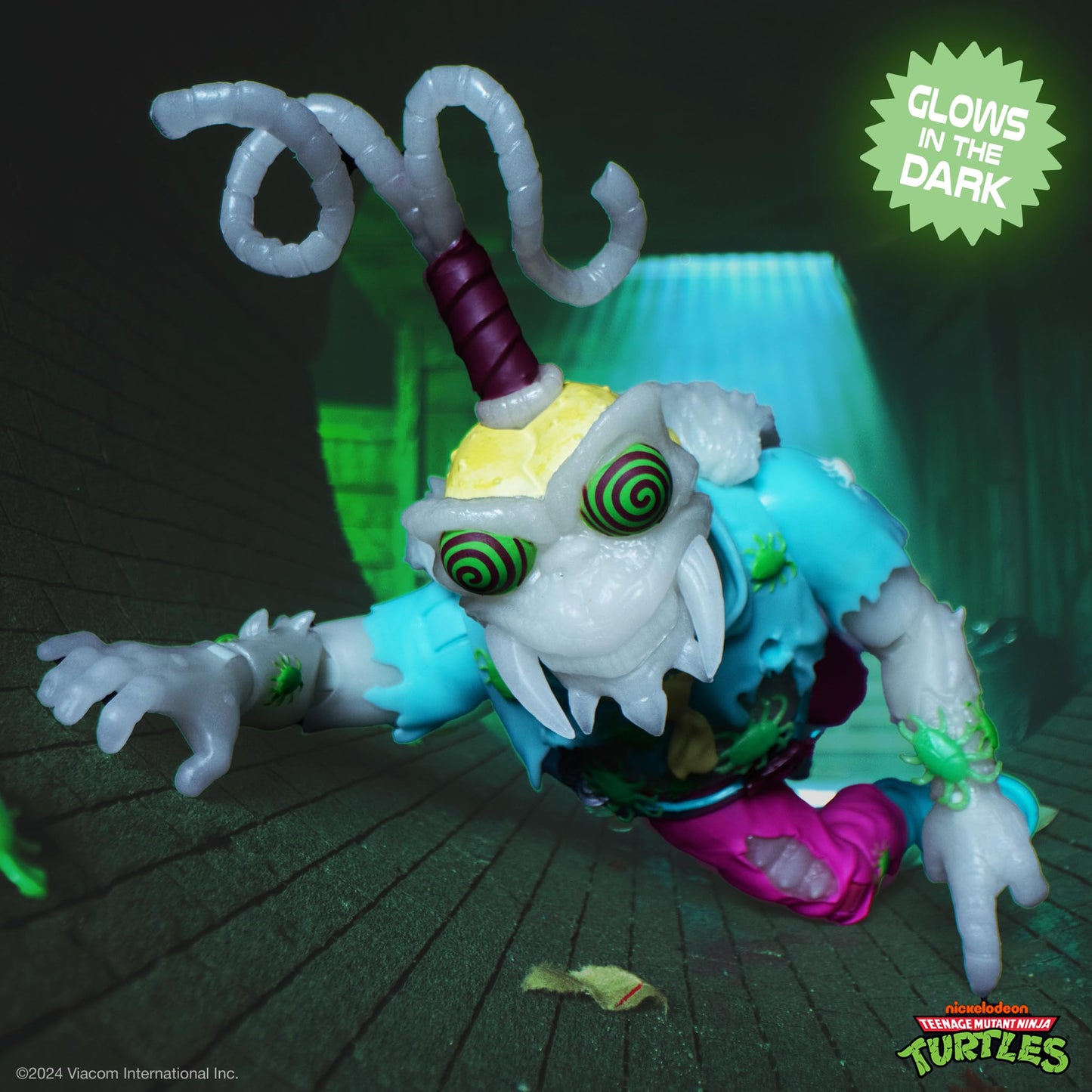 Super7 ULTIMATES! Scumbug Glow TMNT 7-Inch Action Figure with Accessories