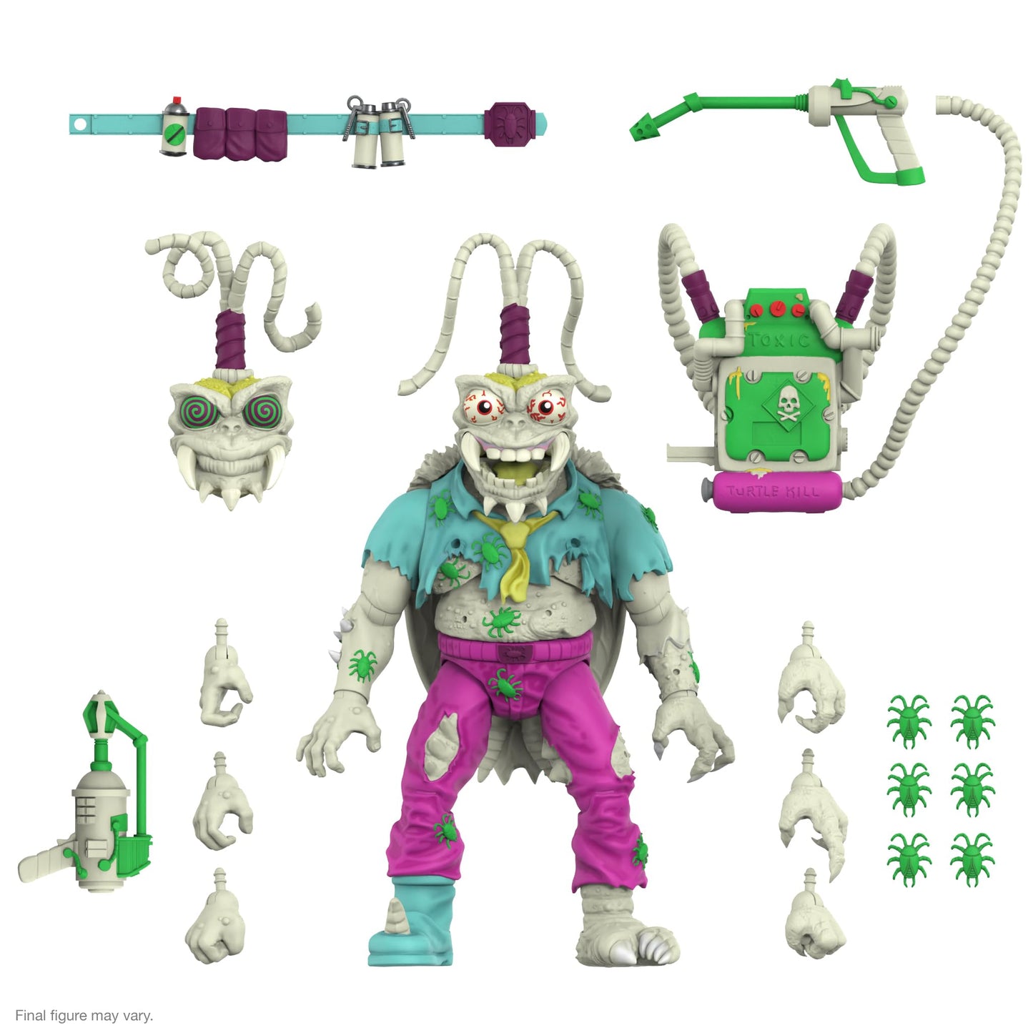 Super7 ULTIMATES! Scumbug Glow TMNT 7-Inch Action Figure with Accessories