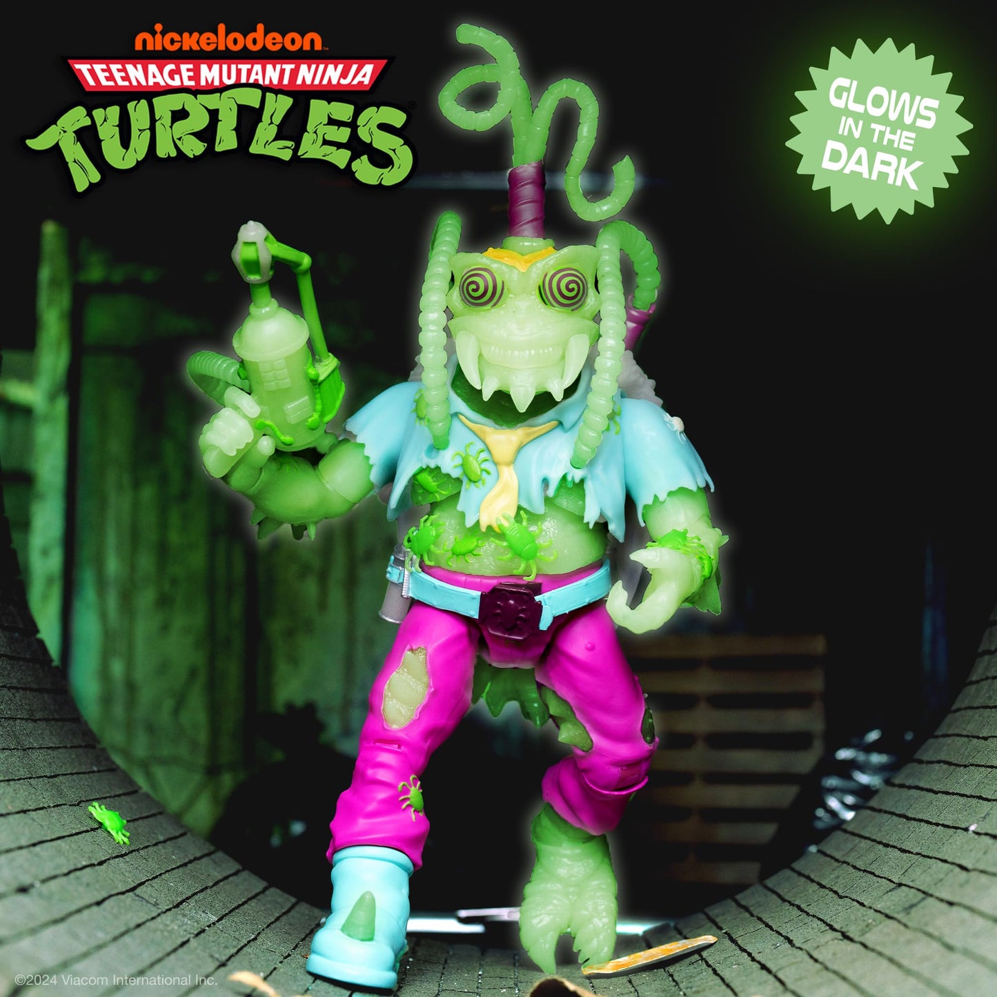 Super7 ULTIMATES! Scumbug Glow TMNT 7-Inch Action Figure with Accessories