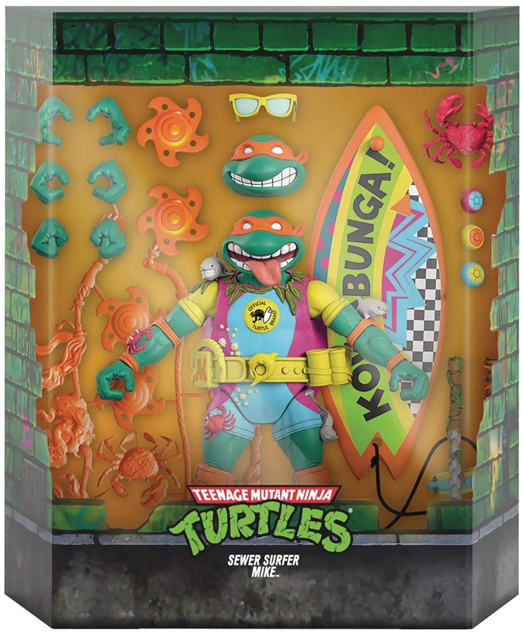 Super7 TMNT Ultimates Sewer Surfer Mike 7-Inch Action Figure