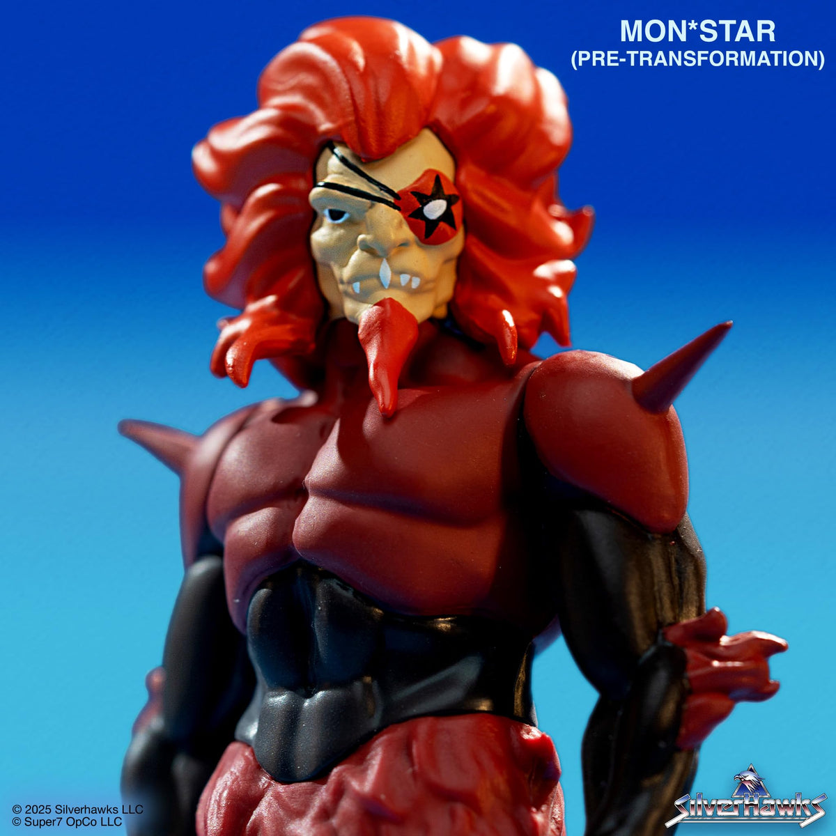 Super7 Reaction Figure SilverHawks Mon*Star (Pre-Transformation) – 3.75-inch SilverHawks Action Figure, Classic Cartoon Collectibles