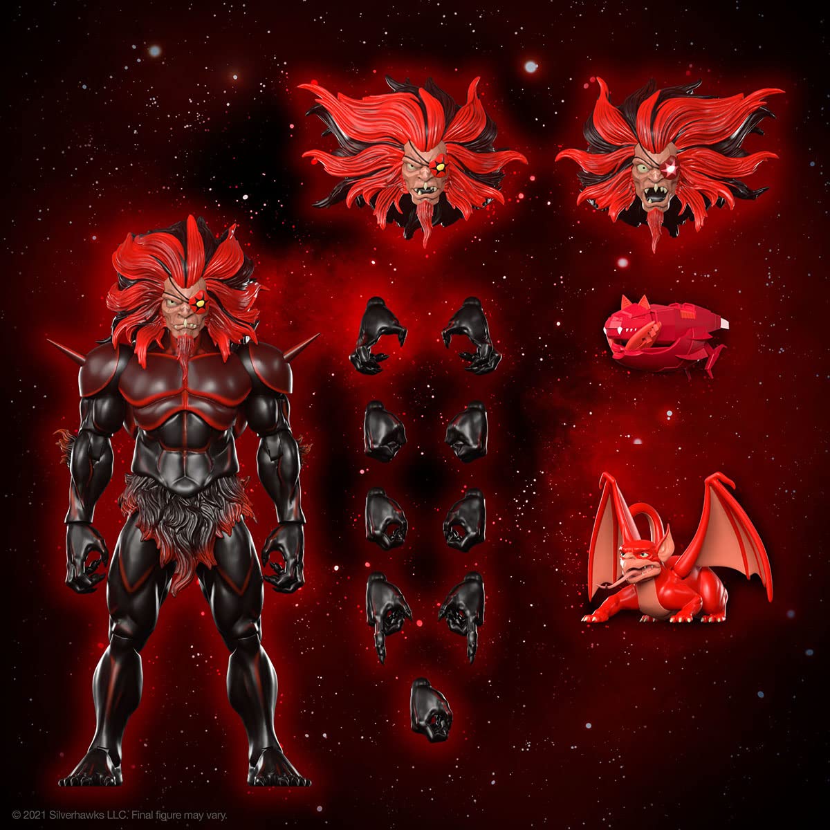 Super7 ULTIMATES! SilverHawks Mon*Star (Pre-Transformation) - 7-inch SilverHawks Action Figure with Accessories | Classic Cartoon Collectibles