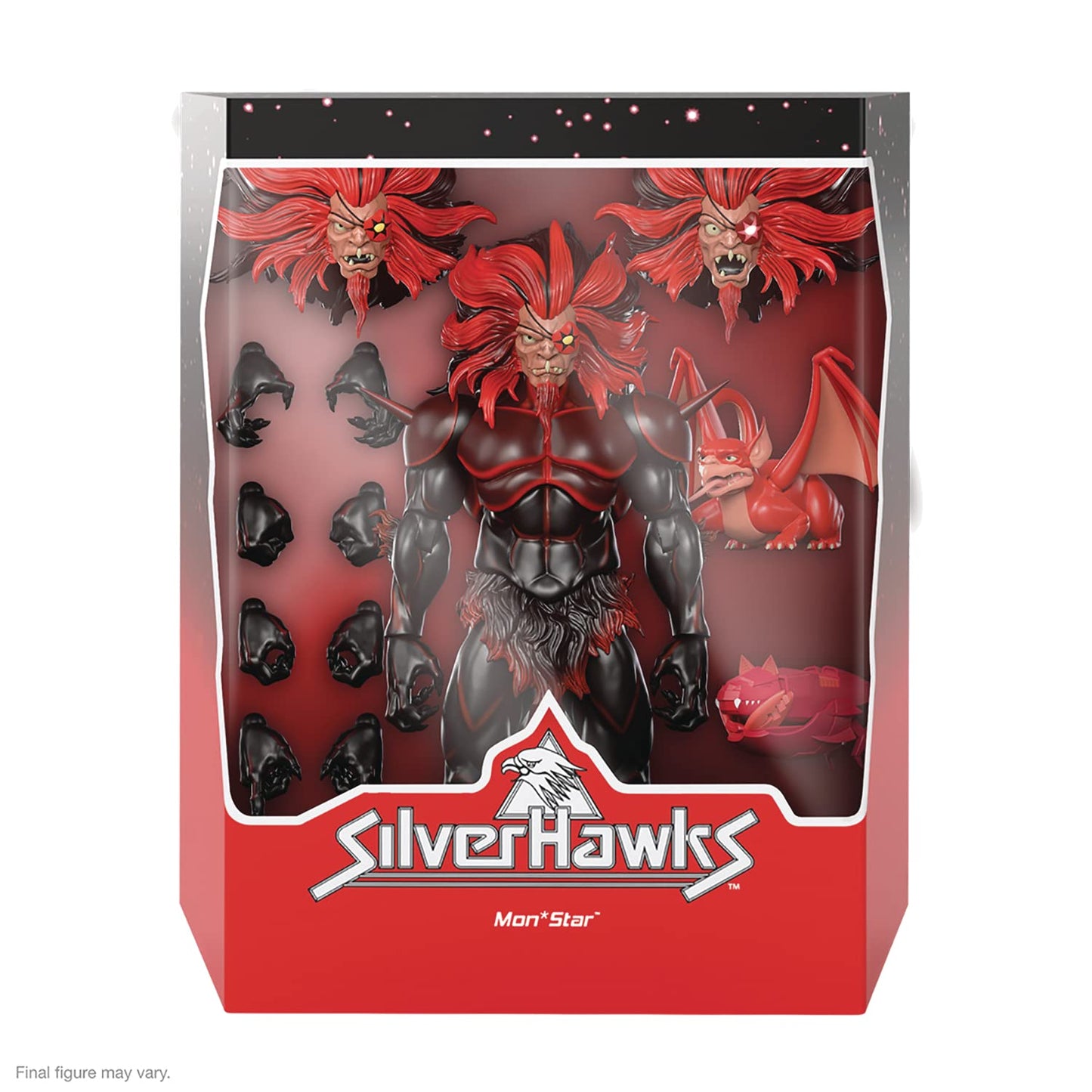 Super7 ULTIMATES! SilverHawks Mon*Star (Pre-Transformation) - 7-inch SilverHawks Action Figure with Accessories | Classic Cartoon Collectibles