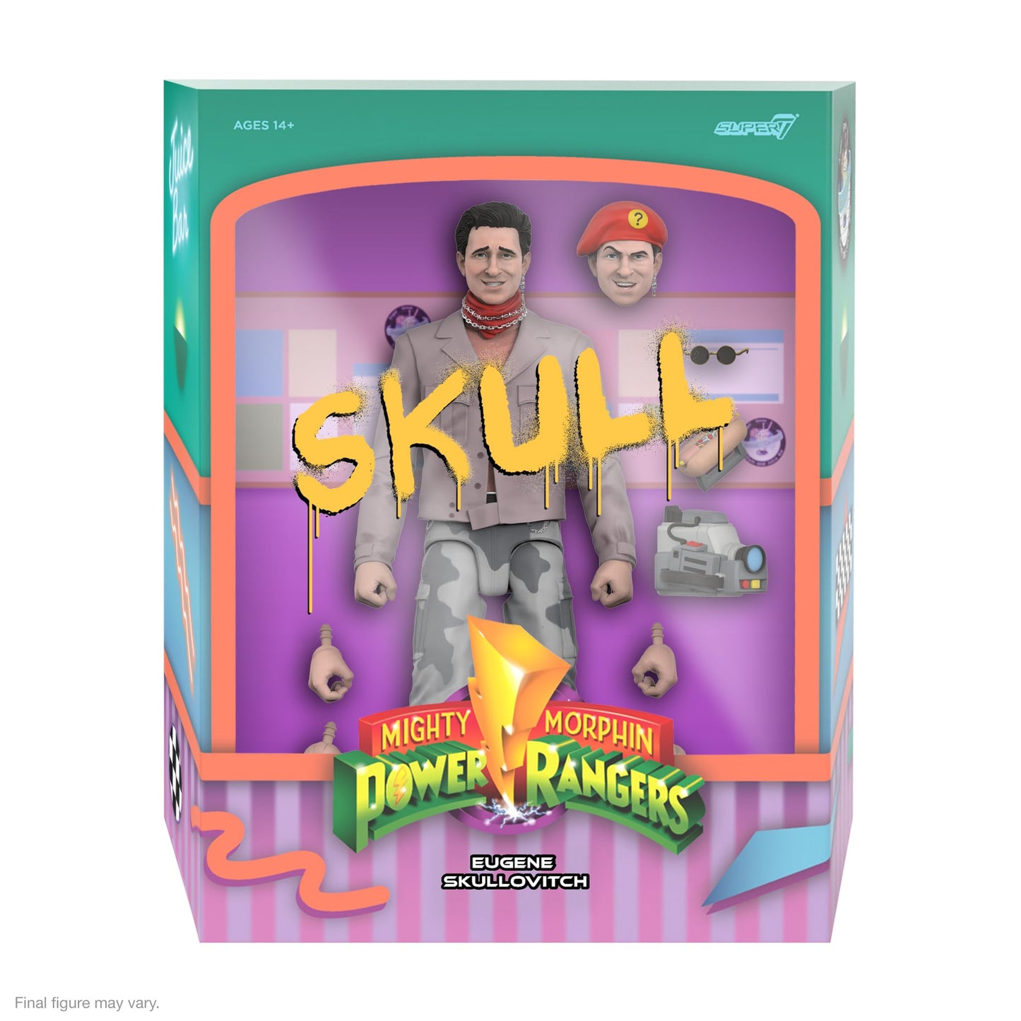 Super7 ULTIMATES! Skull 7-inch Mighty Morphin Power Rangers Action Figure with Accessories