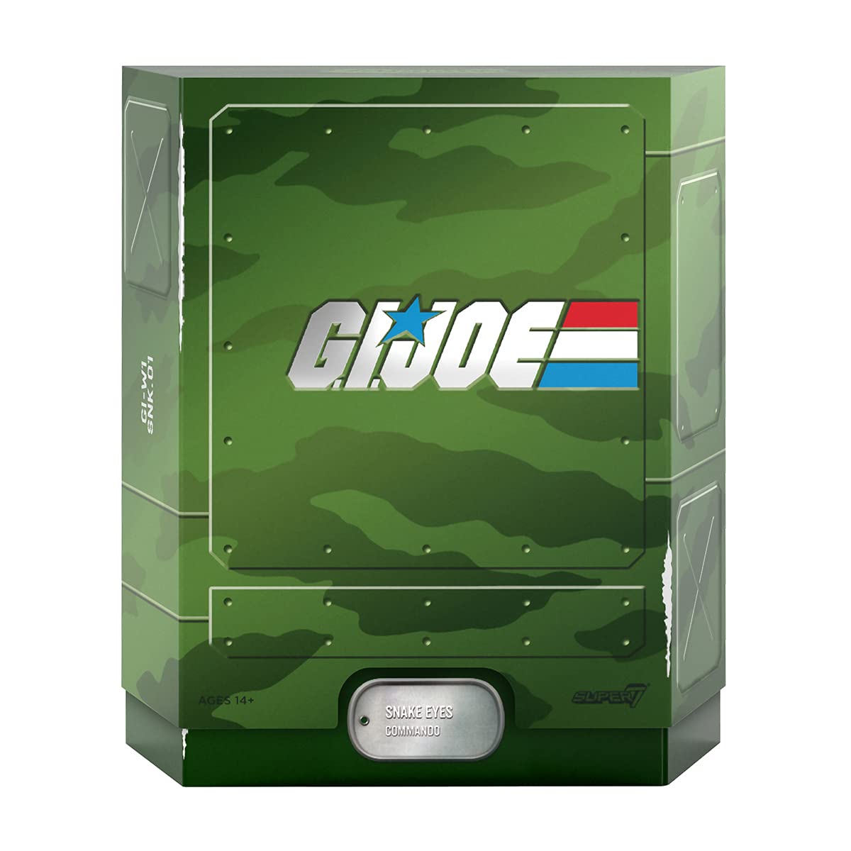 Super7 ULTIMATES! G.I. Joe Snake Eyes (Real American Hero) – 7-inch Action Figure with Accessories