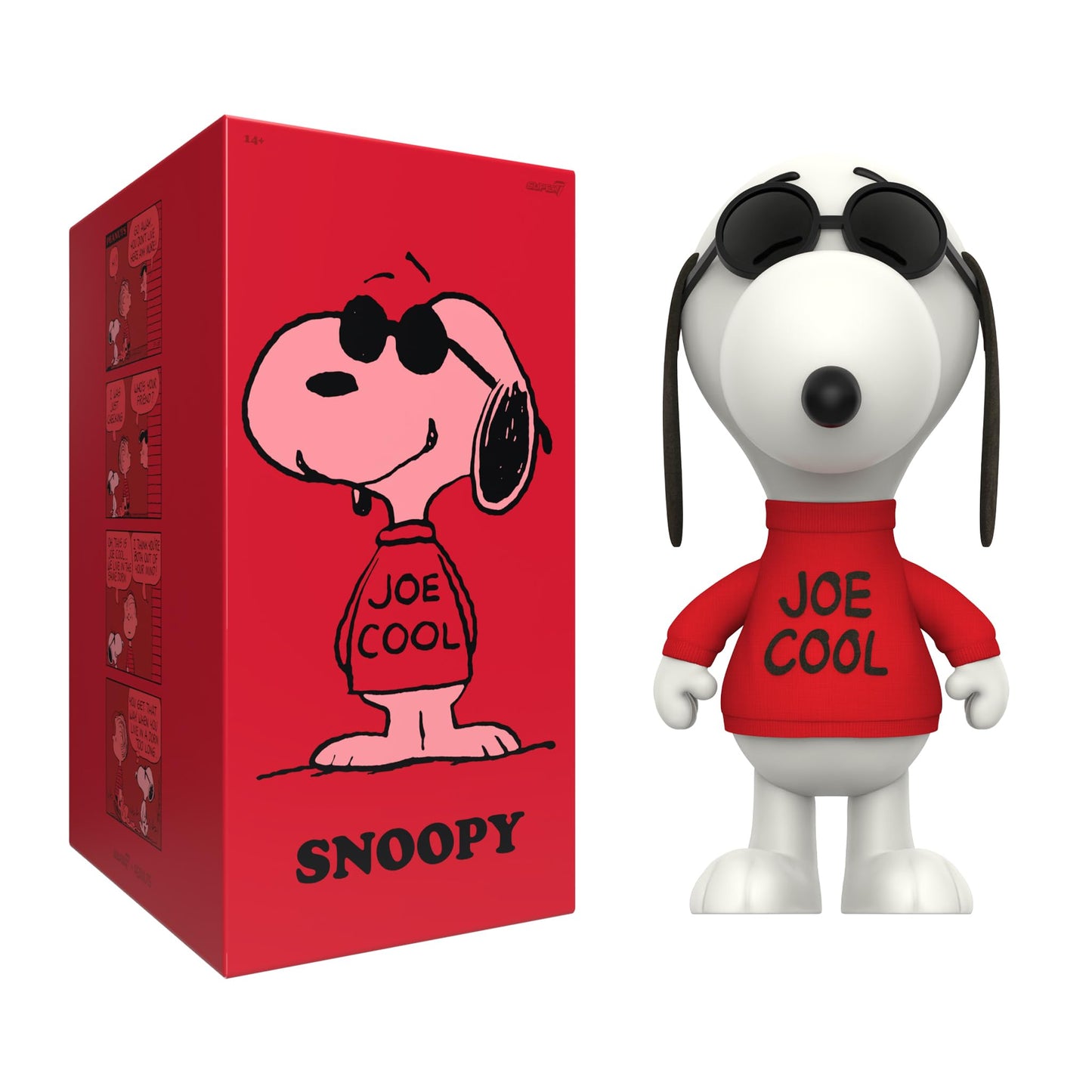 Super7 Supersize Snoopy Joe Cool – 12in Peanuts Action Figure with Removable Sweater