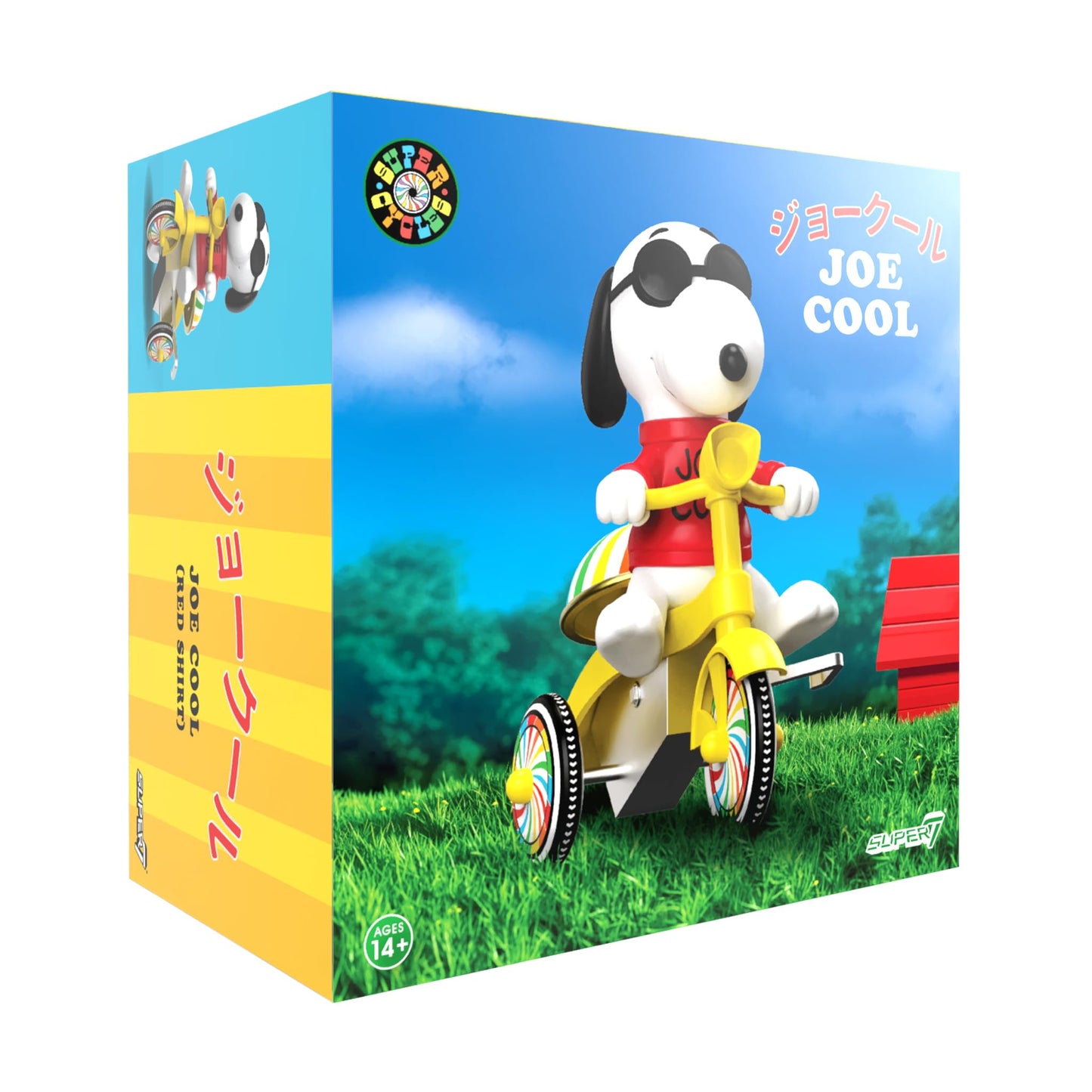 Super7 Snoopy Joe Cool 5-Inch Super Cycle – Red Trike with Bell