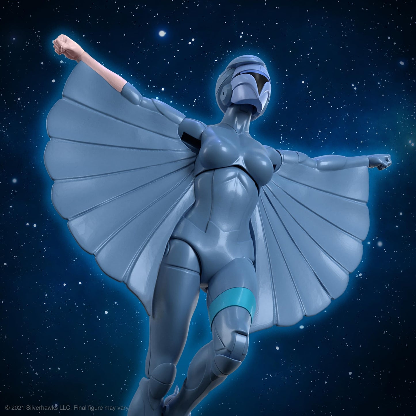 Super7 ULTIMATES! SilverHawks Steelheart – 7" Action Figure with Rayzor Accessories