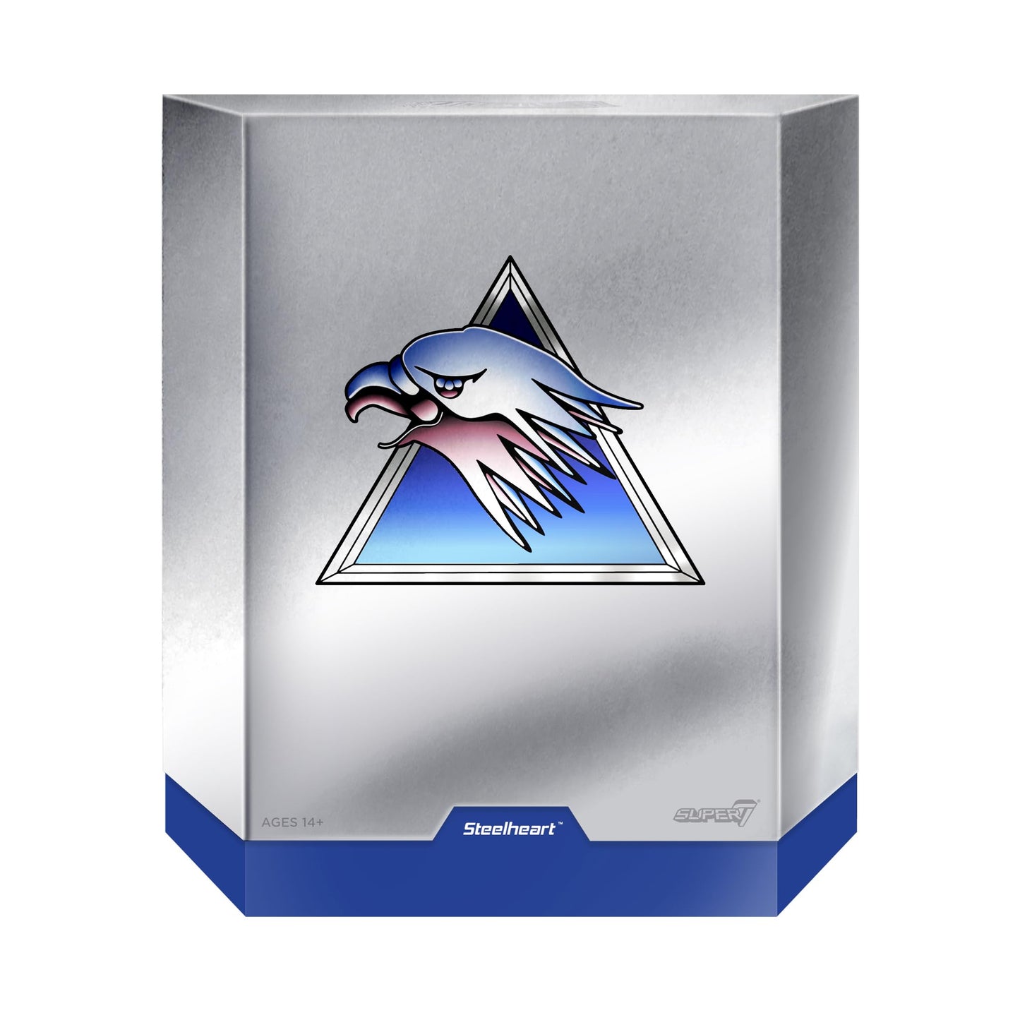 Super7 ULTIMATES! SilverHawks Steelheart – 7" Action Figure with Rayzor Accessories