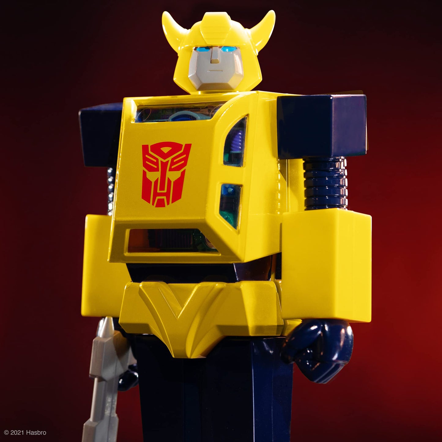Super7 Super Cyborg Bumblebee (G1 Full Color) – 10" Transformers Action Figure with Removable Torso Panel