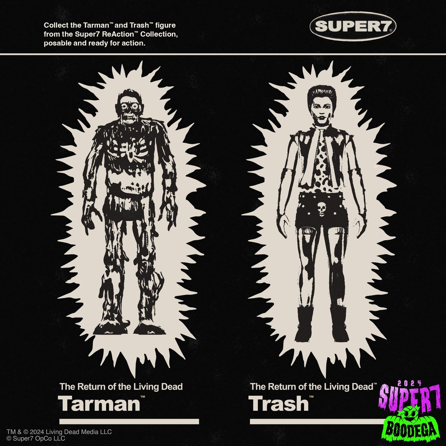 Super7 Return of The Living Dead Tarman Monster Glow - 3.75-inch Action Figure | Classic Horror Collectibles