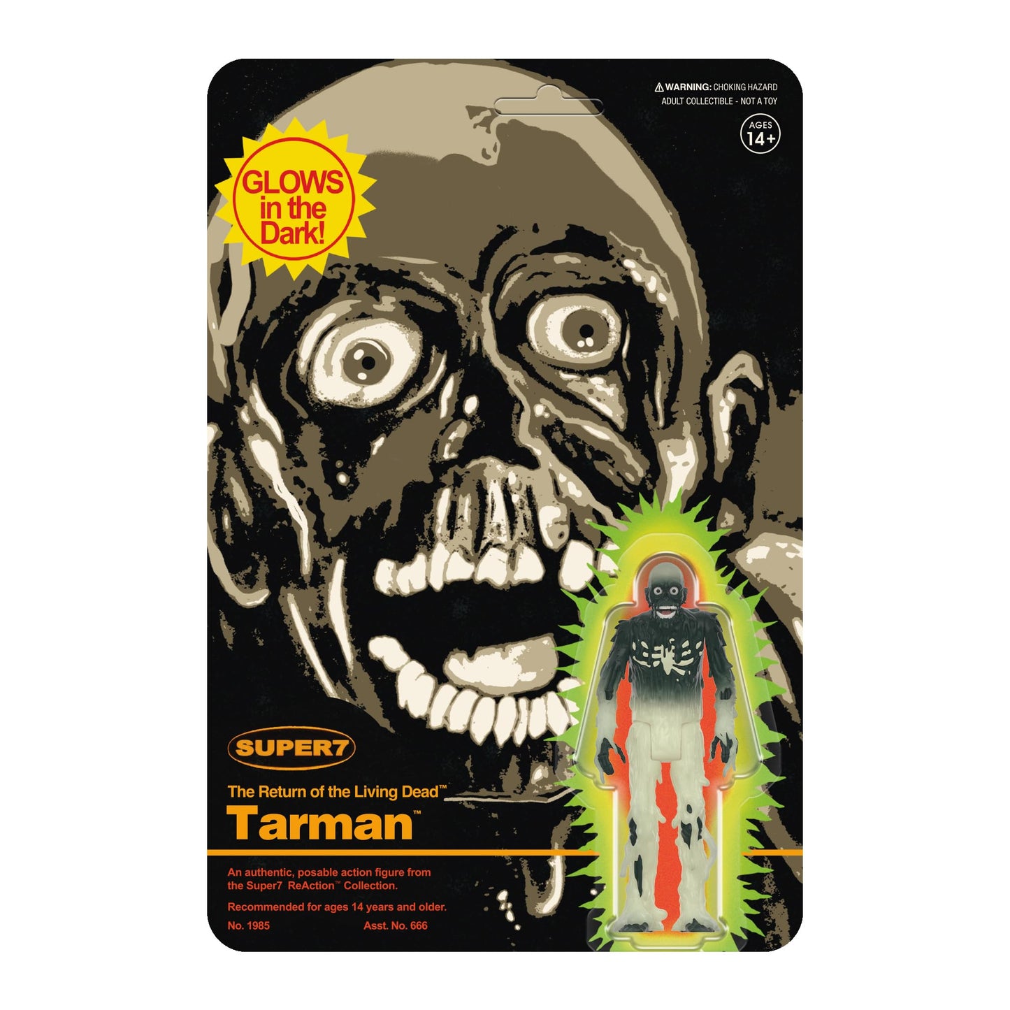Super7 Return of The Living Dead Tarman Monster Glow - 3.75-inch Action Figure | Classic Horror Collectibles