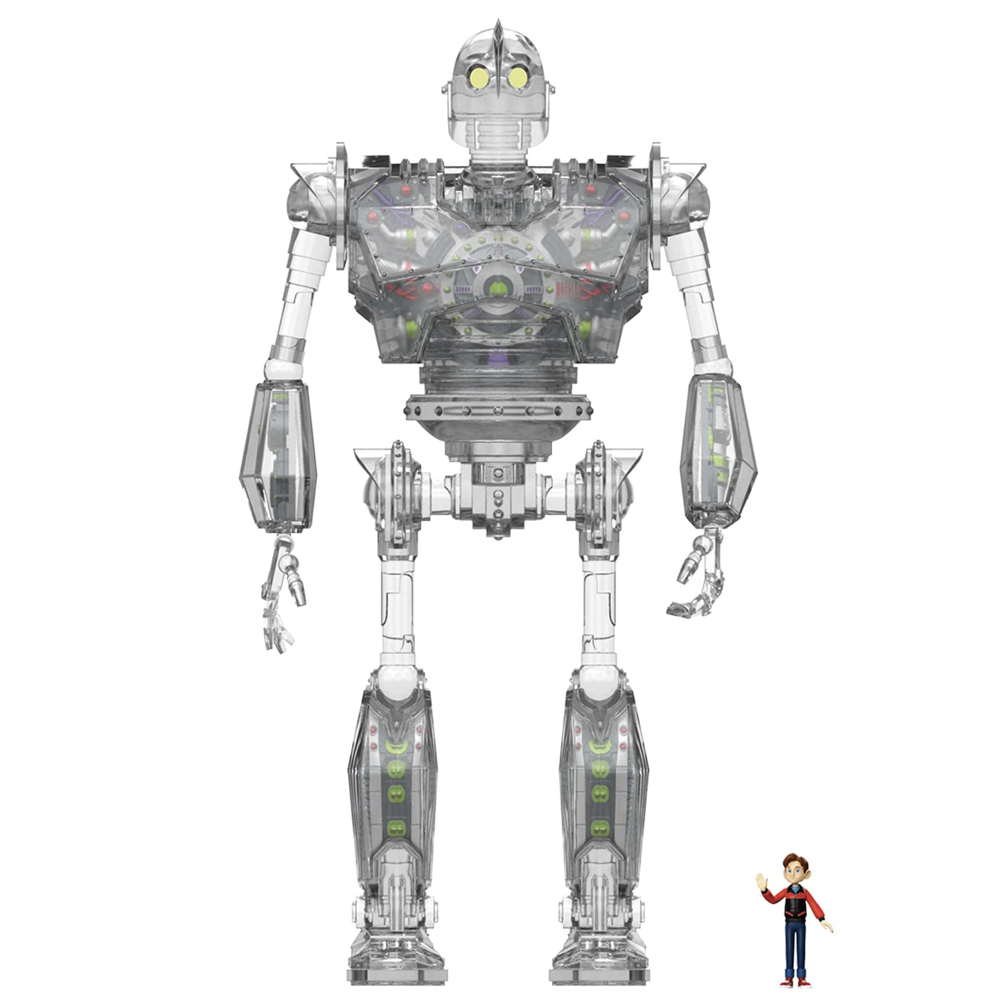 Super7 The Iron Giant Super Cyborg - Clear 11-inch Action Figure