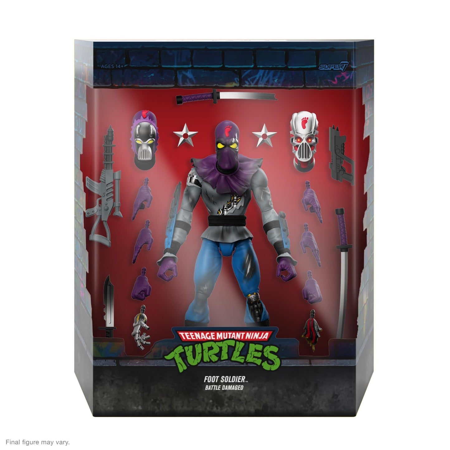 Super7 ULTIMATES! Foot Soldier Battle Damaged TMNT – 7-Inch Action Figure