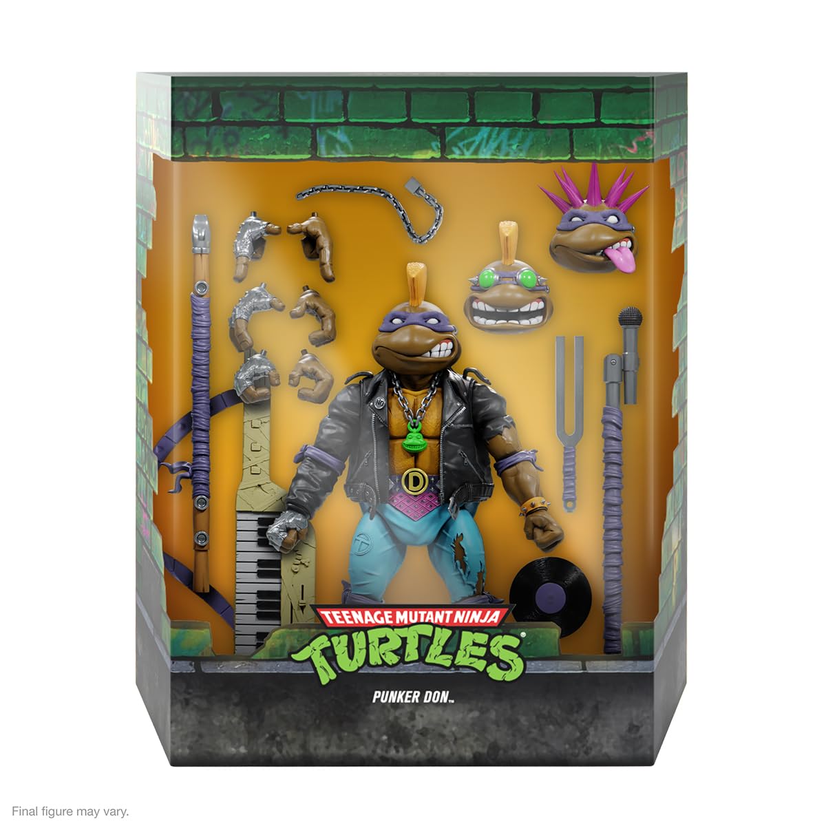 Super7 TMNT ULTIMATES! Punk Rock Donatello Figure | Wave 07, 7-Inch Premium Action Figure