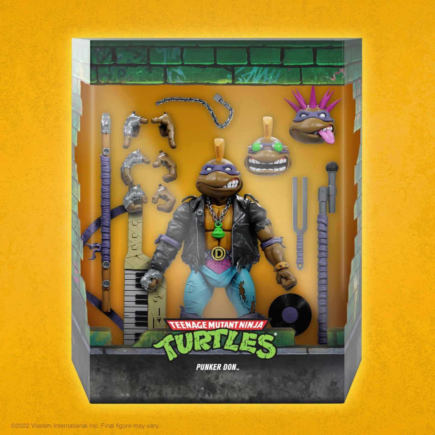 Super7 TMNT ULTIMATES! Punk Rock Donatello Figure | Wave 07, 7-Inch Premium Action Figure