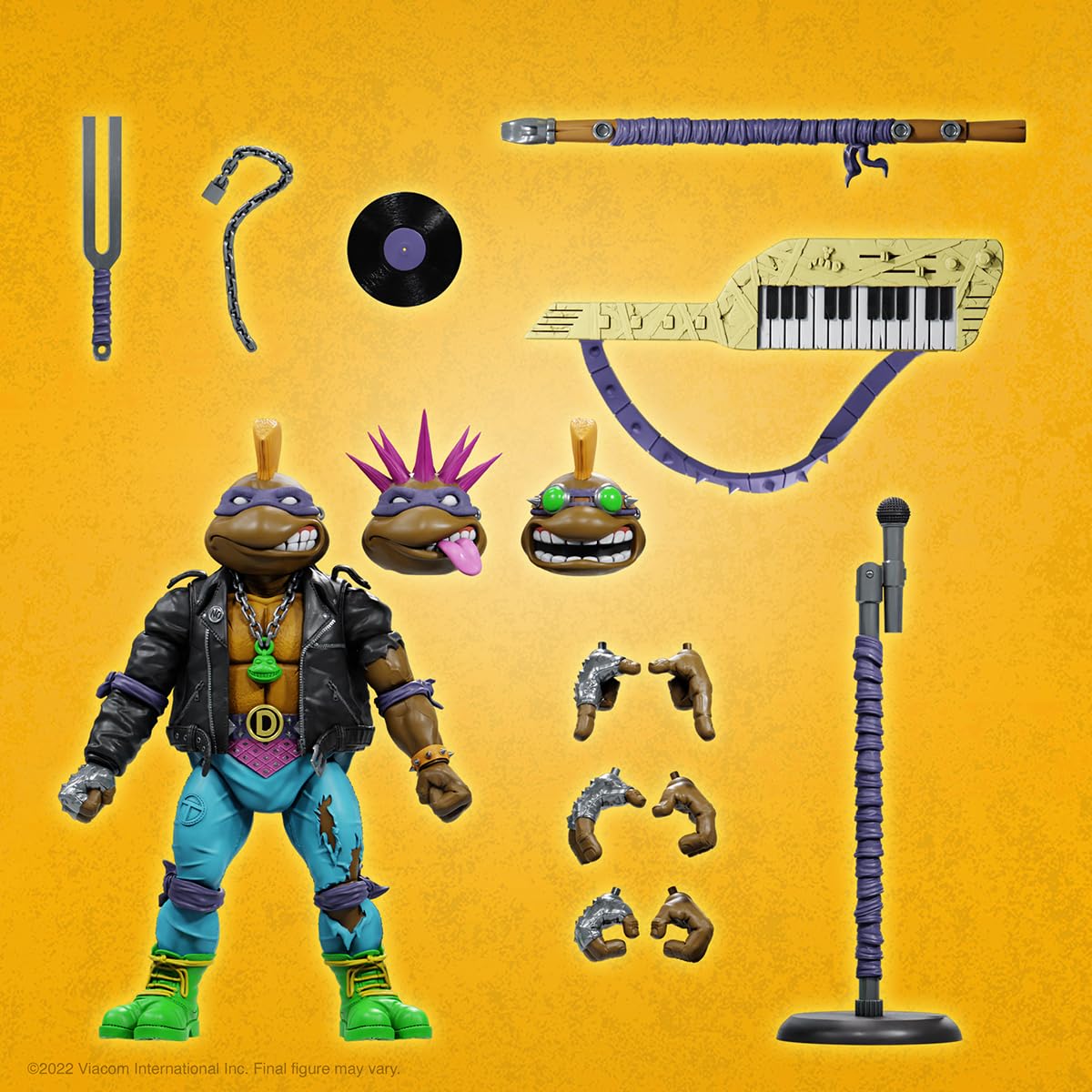 Super7 TMNT ULTIMATES! Punk Rock Donatello Figure | Wave 07, 7-Inch Premium Action Figure