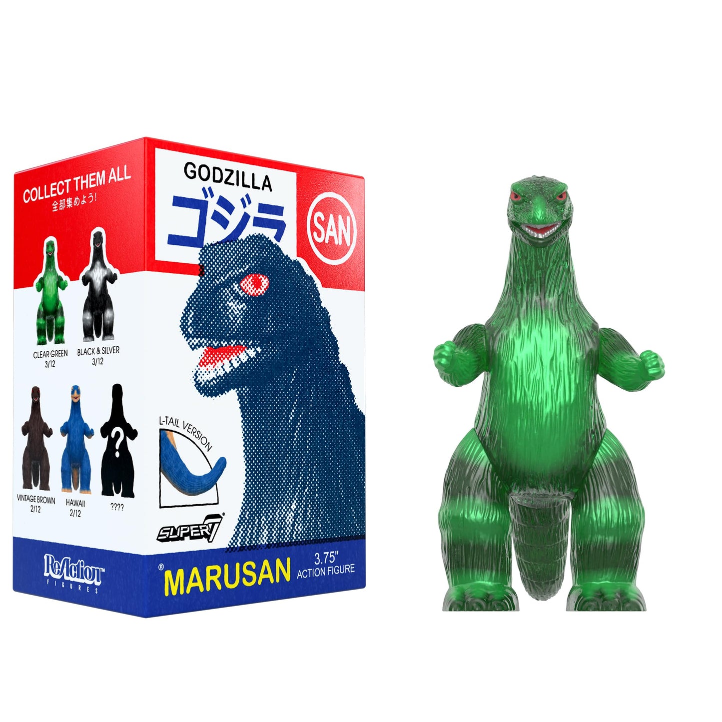 Super7 Toho Marusan Godzilla Blind Box 12-Pack – 3.75" Retro ReAction Figures