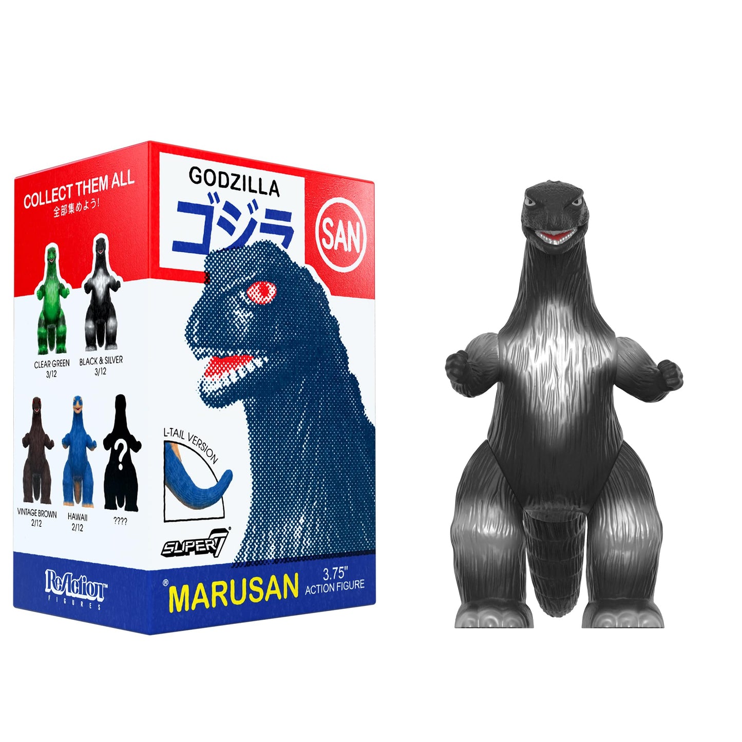 Super7 Toho Marusan Godzilla Blind Box 12-Pack – 3.75" Retro ReAction Figures