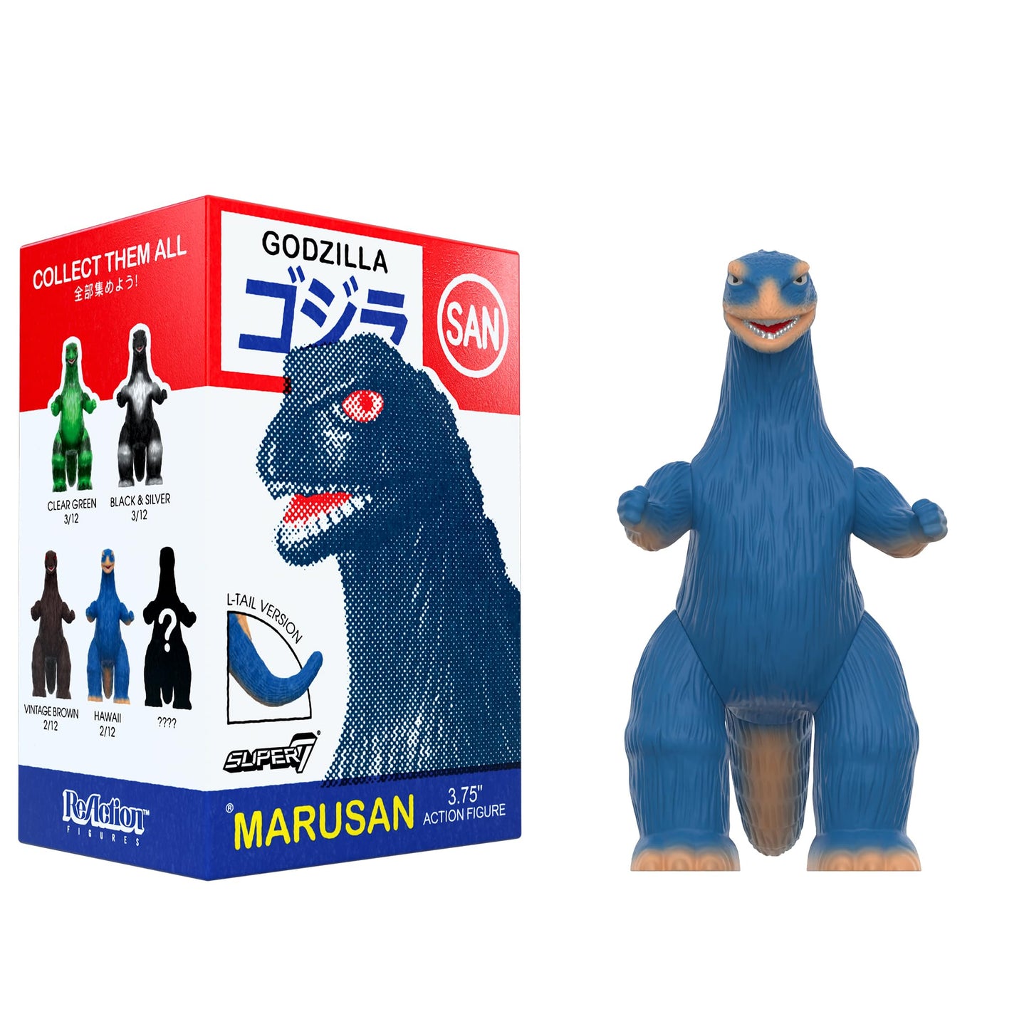Super7 Toho Marusan Godzilla Blind Box 12-Pack – 3.75" Retro ReAction Figures