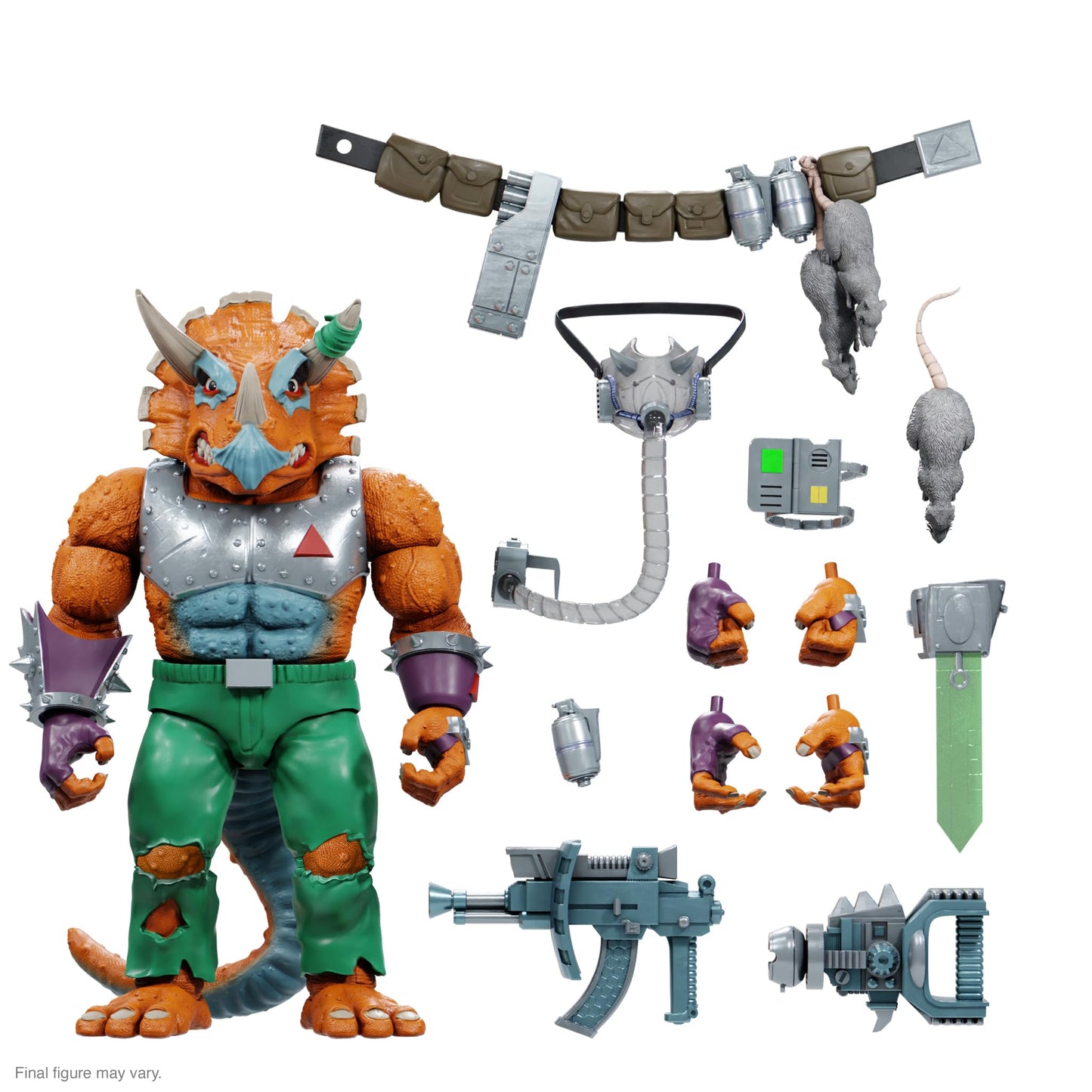 Super7 ULTIMATES! Triceraton 8-inch TMNT Action Figure with Neutron Neutralizer and Laser Phaser