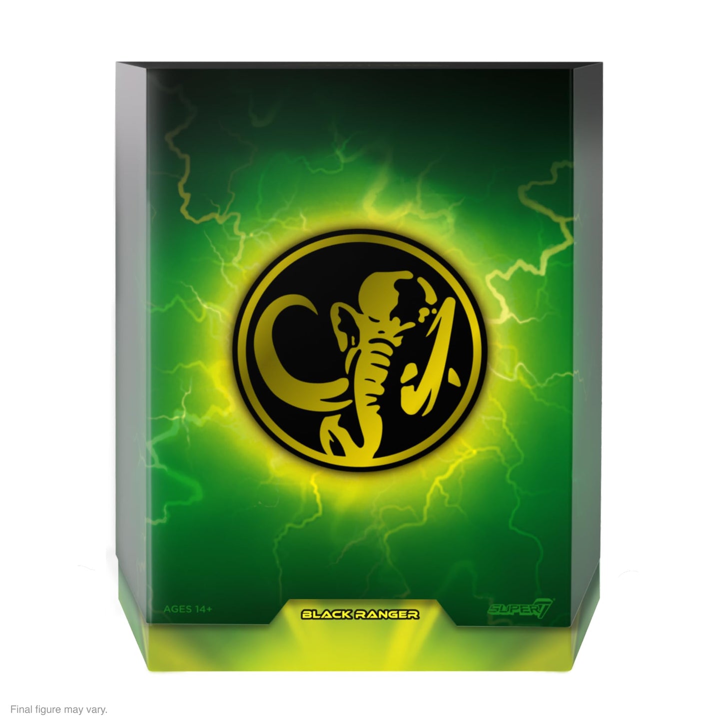 Super7 ULTIMATES! Black Ranger - 7-inch Mighty Morphin Power Rangers Figure