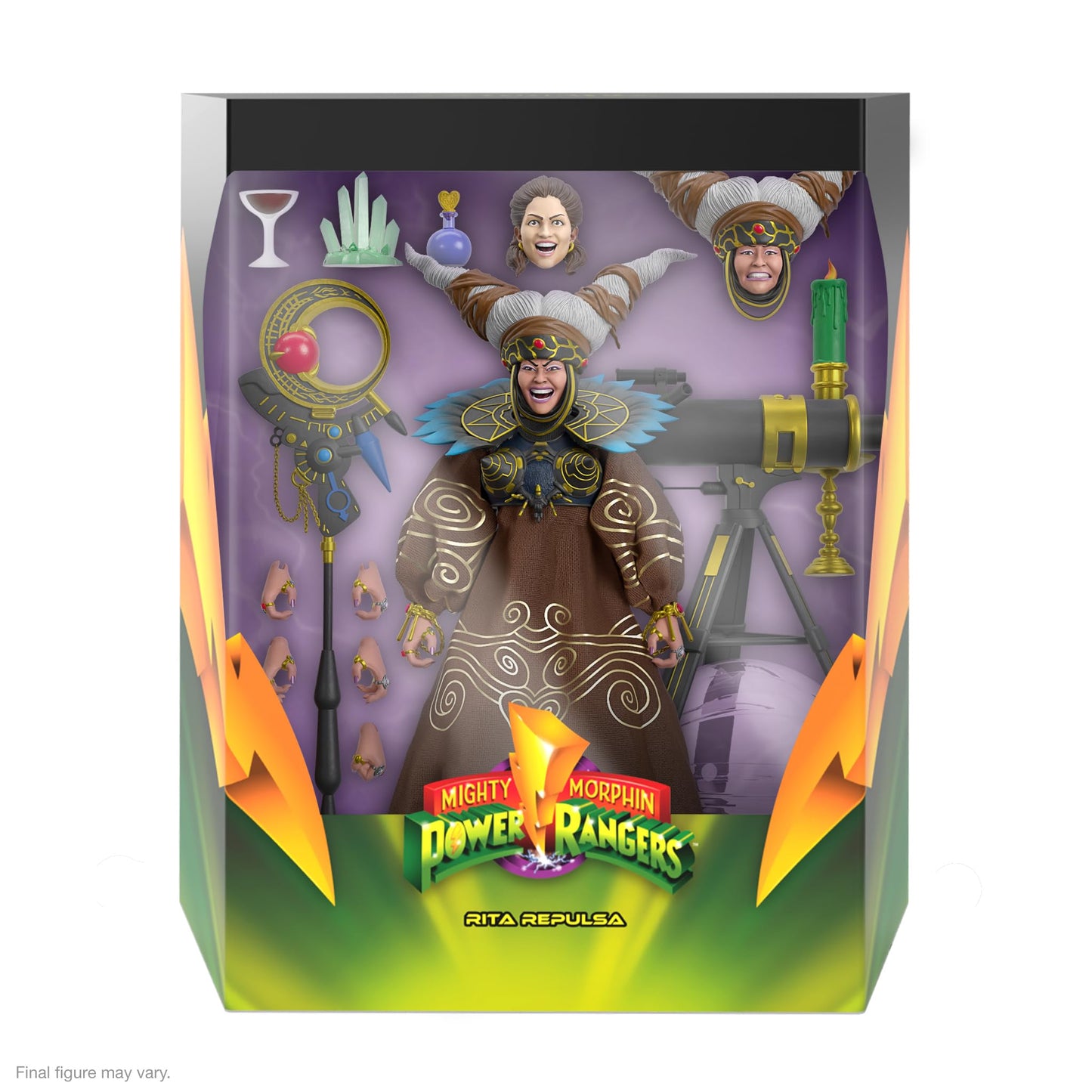 Super7 ULTIMATES! Rita Repulsa 7-Inch Figure – MMPR Action Figure with Accessories