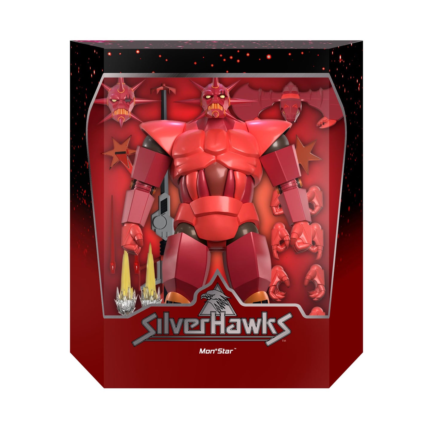 Super7 ULTIMATES! SilverHawks Mon*Star – 11" Armored Action Figure with Accessories
