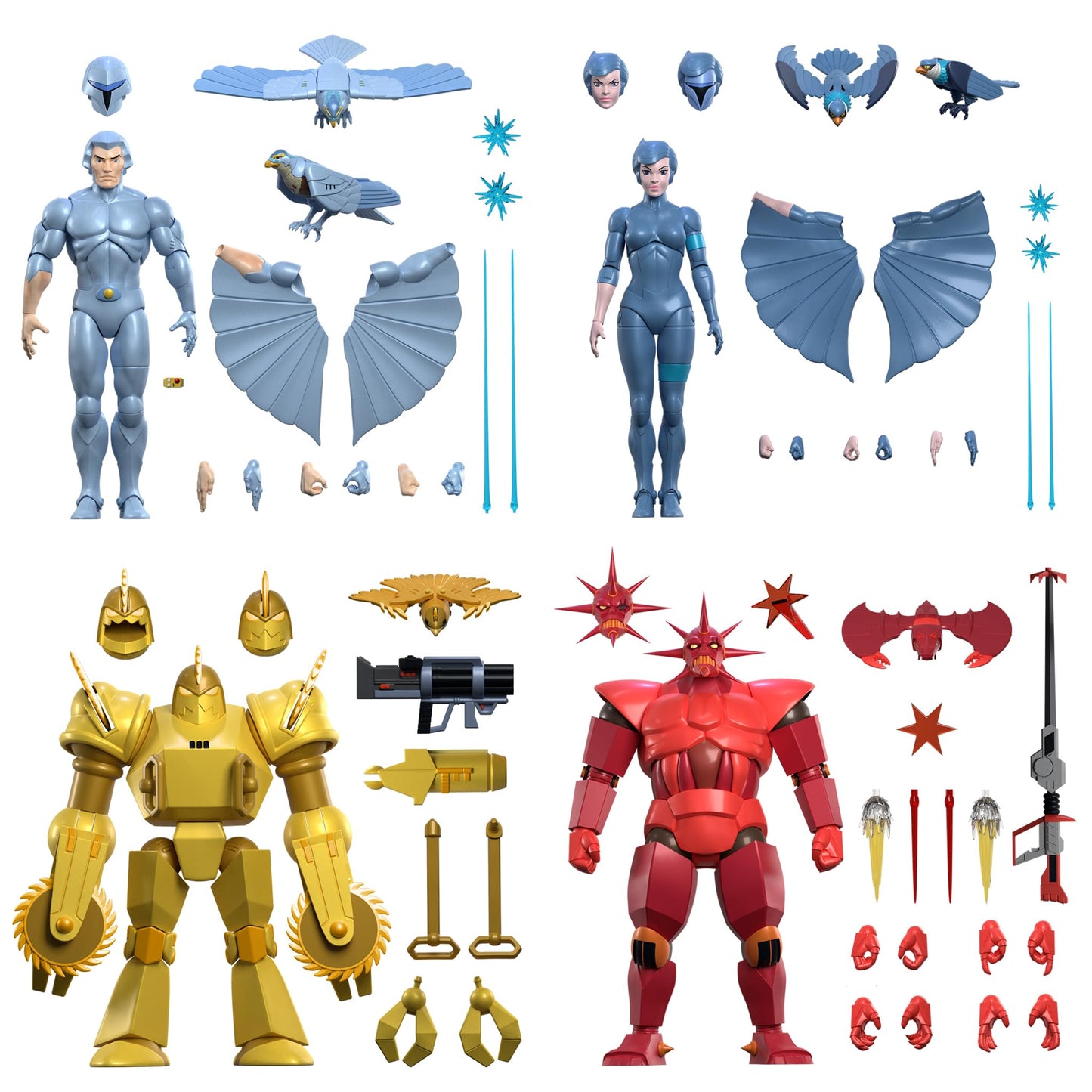 Super7 ULTIMATES! SilverHawks Mon*Star – 11" Armored Action Figure with Accessories