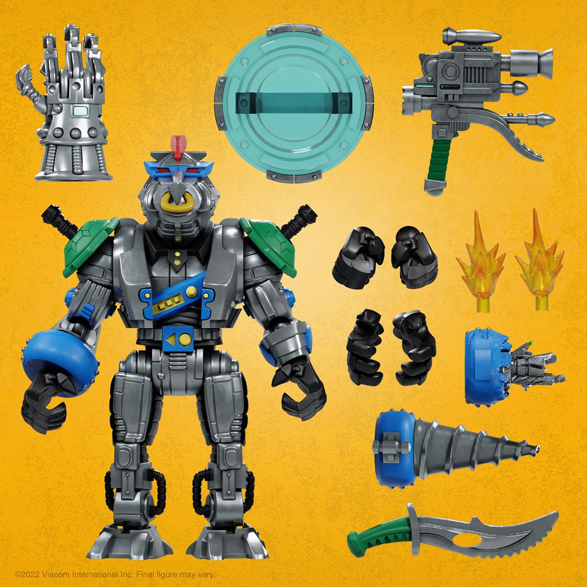 Super7 ULTIMATES! Robotic Bebop – 8-Inch TMNT Action Figure with Accessories