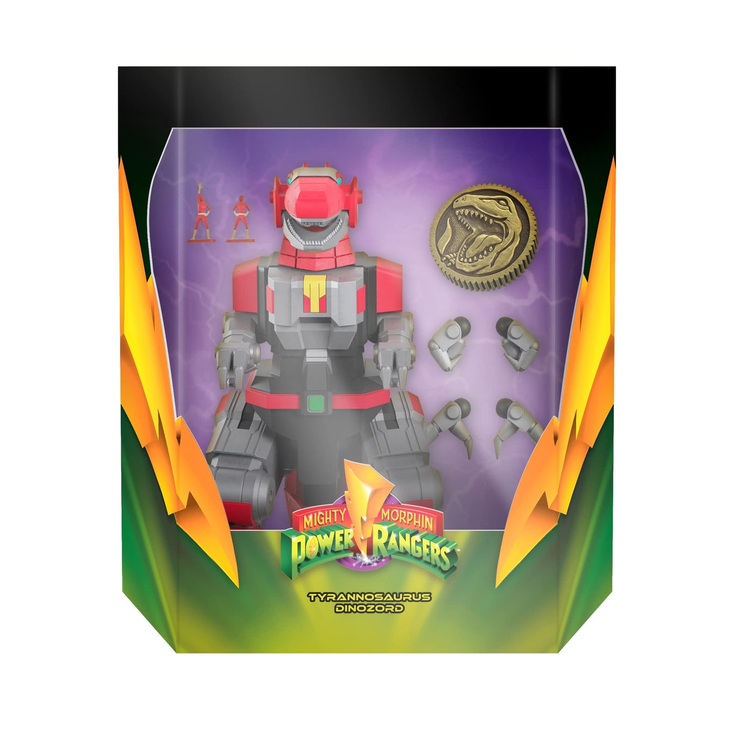 Super7 ULTIMATES! Tyrannosaurus Dinozord – 8-inch Power Rangers Figure