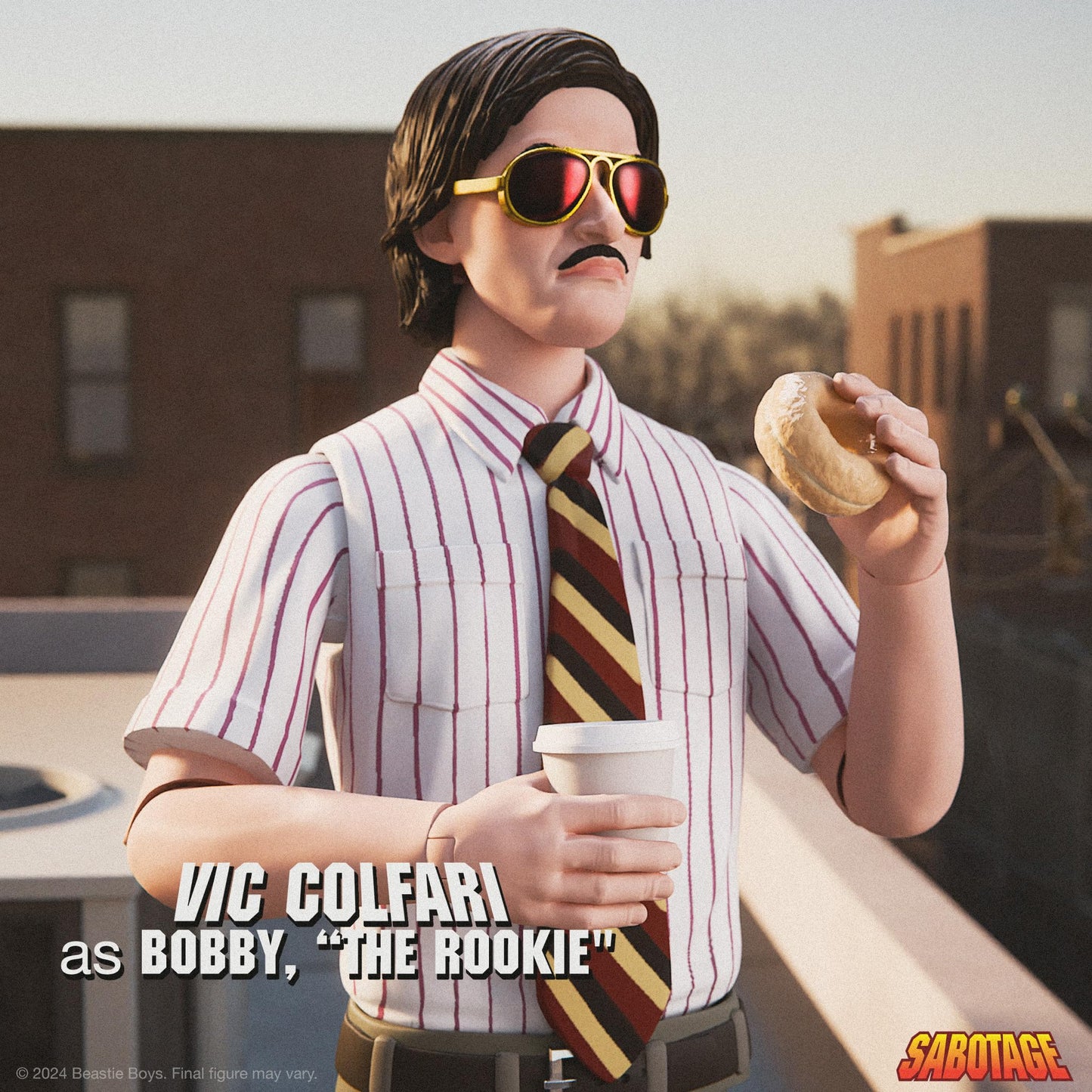 Super7 ULTIMATES! Vic Colfari Bobby the Rookie Sabotage Figure - 7-inch Beastie Boys with Accessories