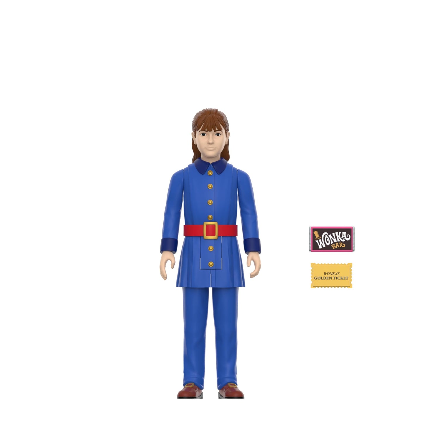 Super7 Violet Beauregarde 3.75-Inch Action Figure – Wonka Bar & Golden Ticket Accessories