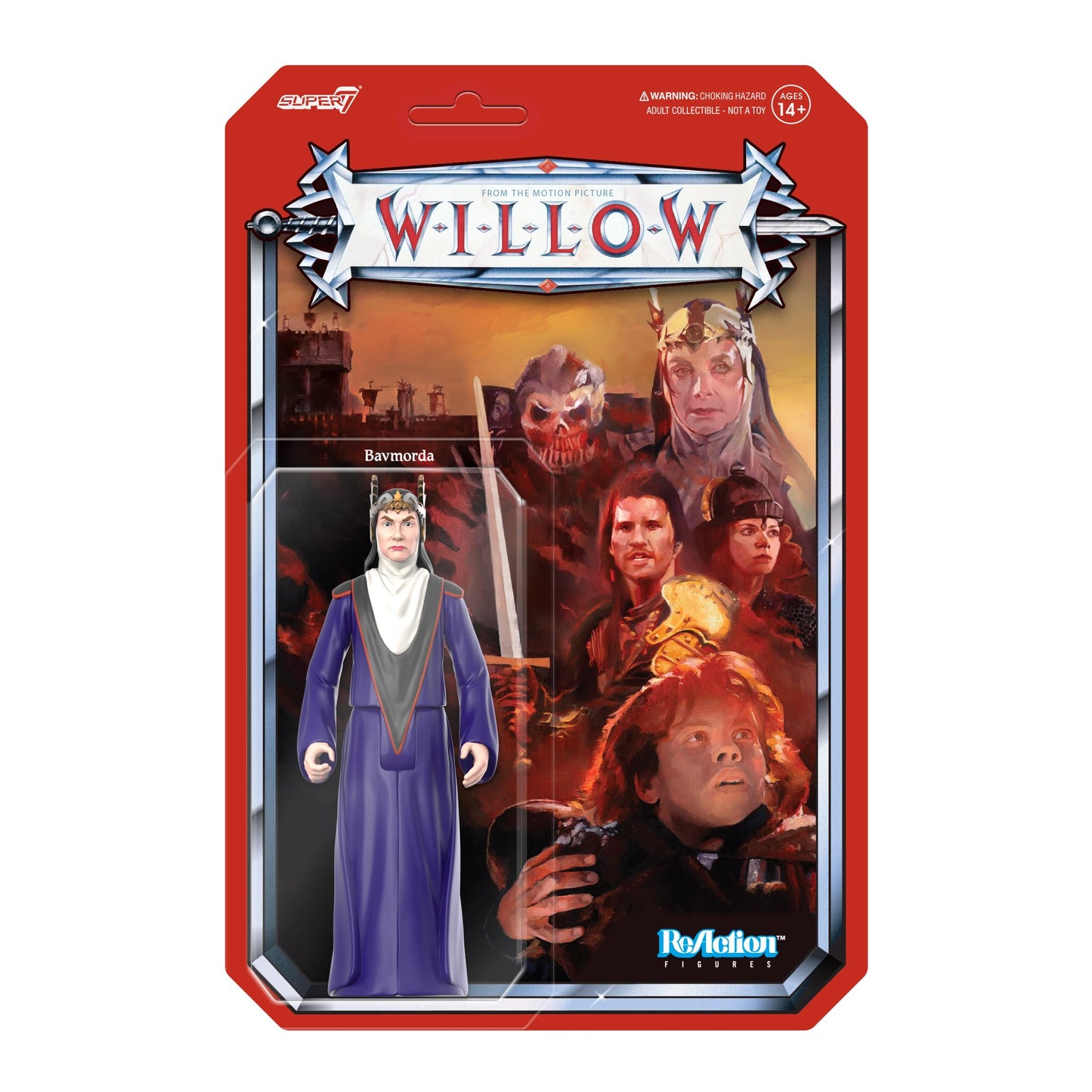 Super7 Willow Bavmorda 3.75in ReAction Figure — Crown and Gown