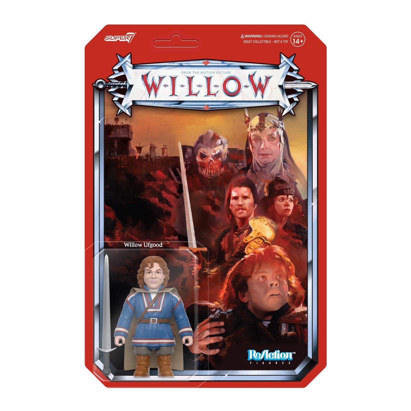Super7 Willow Ufgood 3.75-inch Action Figure with Sword Accessory | Retro Movie Collectibles