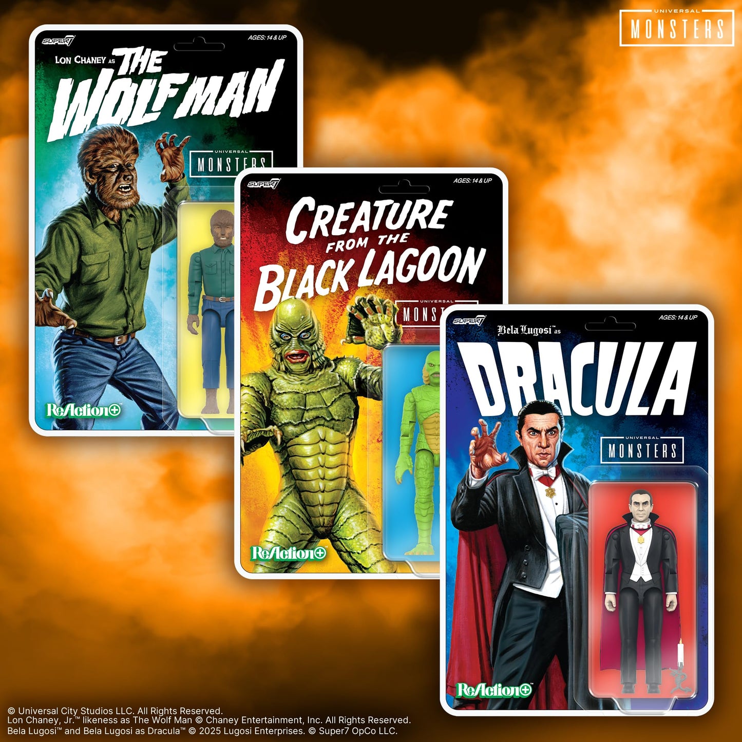 Super7 Reaction+ The Wolf Man 3.75-inch Action Figure | Universal Monsters Collectibles