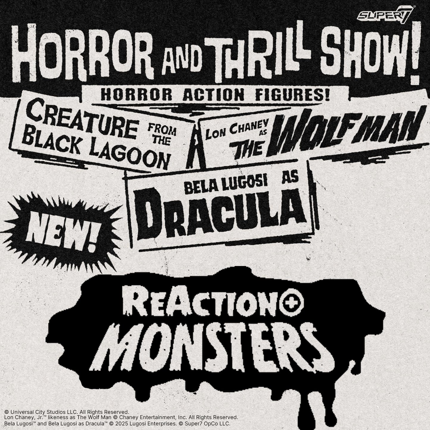 Super7 Reaction+ The Wolf Man 3.75-inch Action Figure | Universal Monsters Collectibles