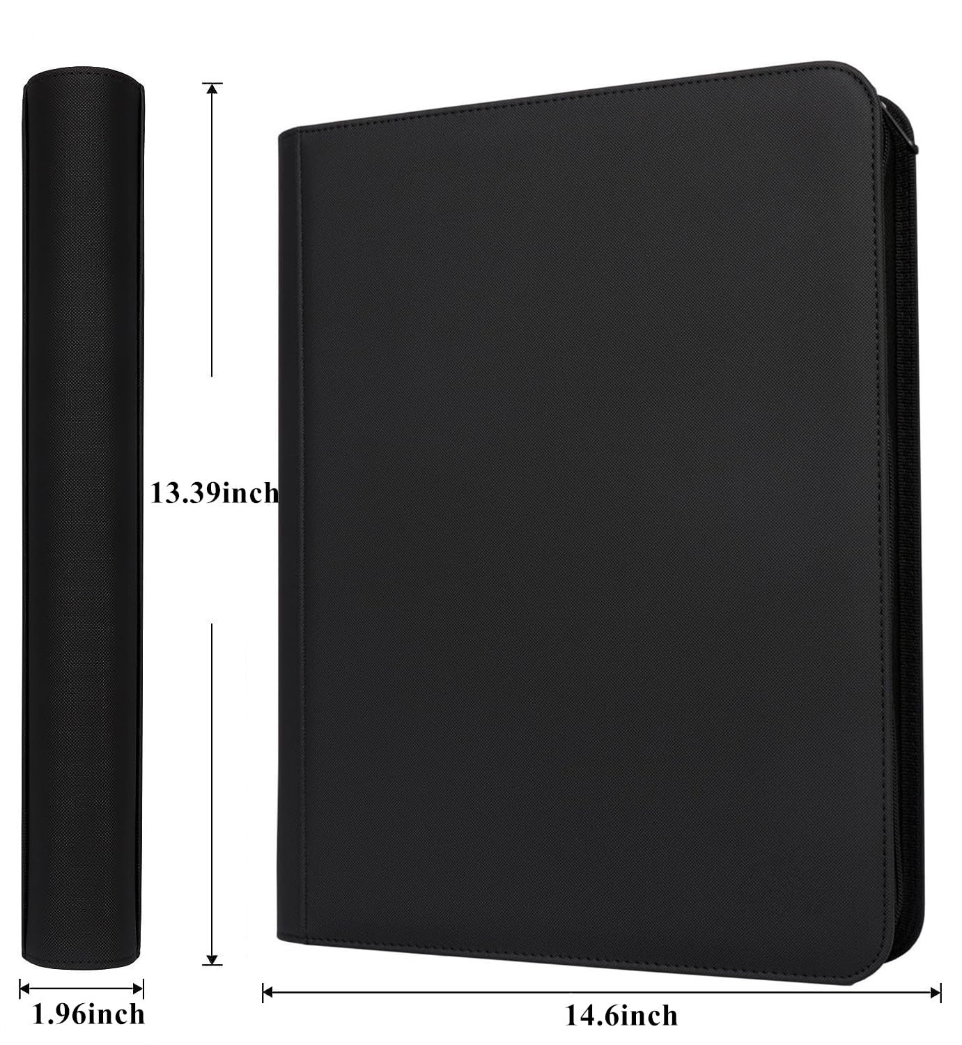 SuperAimi 60 Pockets Graded Card Binder – Toploading PSA Slab Holder, PU Leather, Black