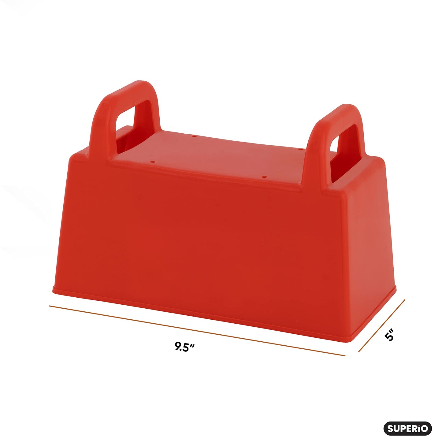Superio Snow Brick Maker Igloo Fort Block Form – 6 Pack | Outdoor Winter Snow Toys & Sand Kit (Red/Blue)