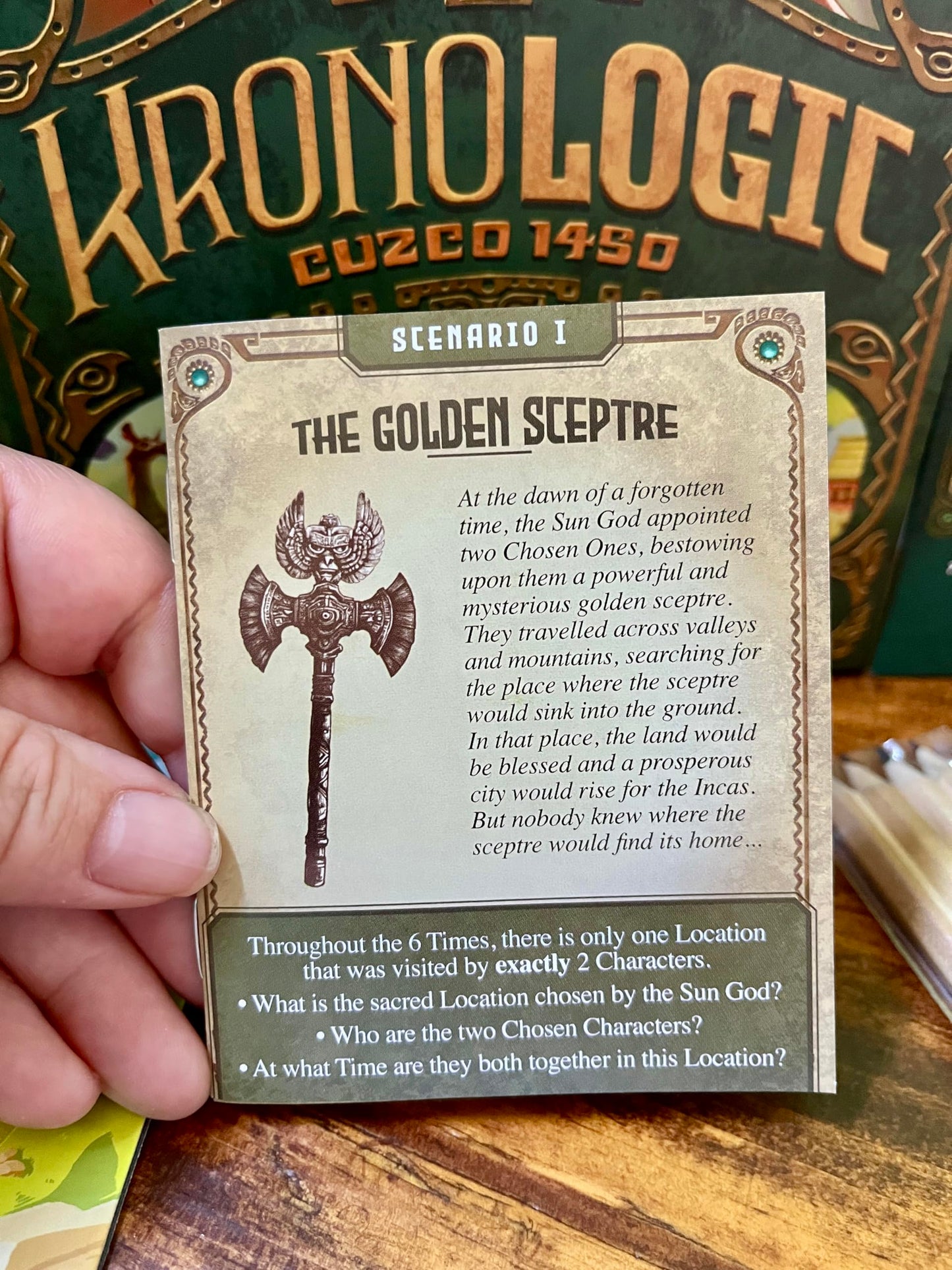 Kronologic: Cuzco 1450 | Mystery Detective Game by Super Meeple | 1-4 Players, Ages 10+, 30 Min