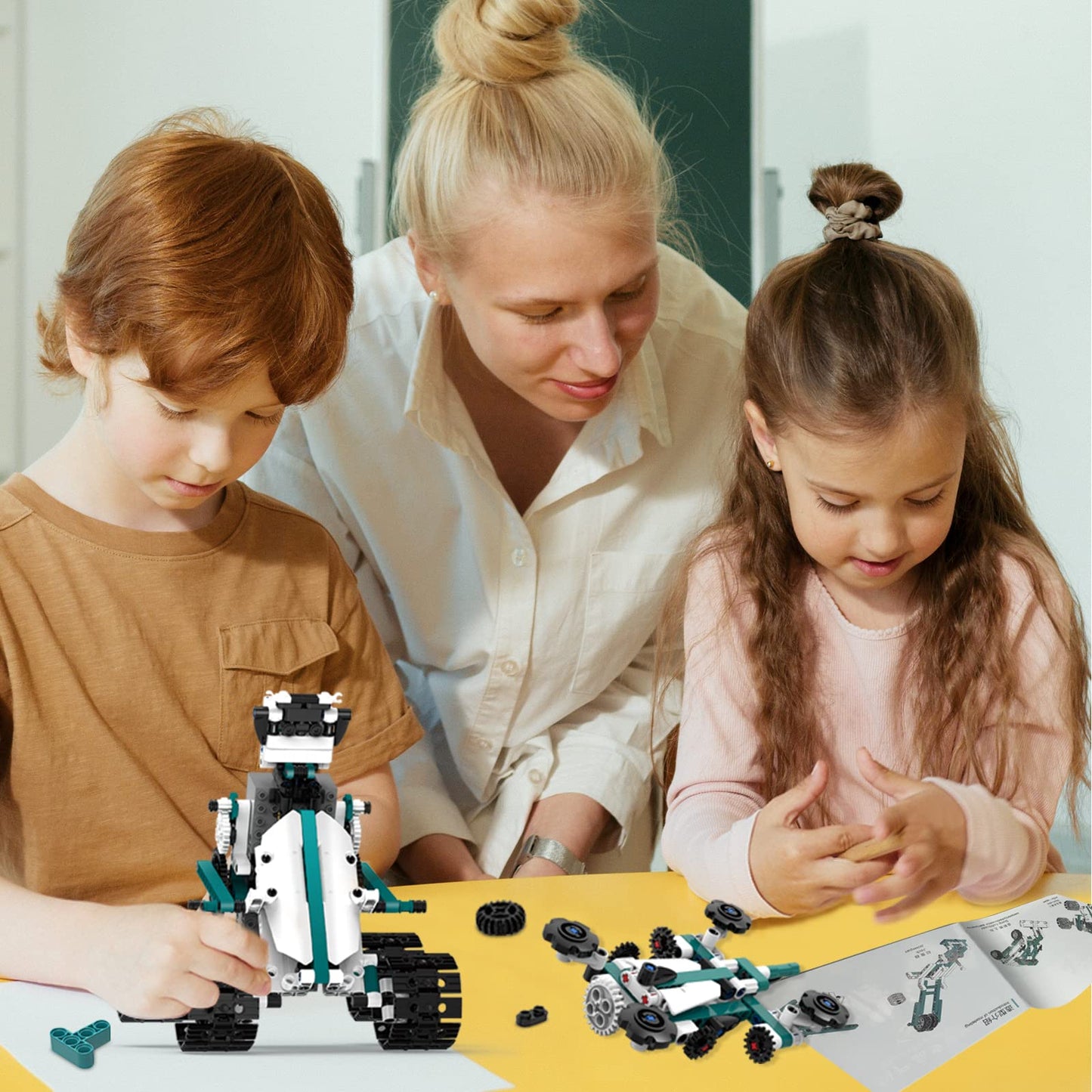 Suplanet STEM Robot Toys – 12-in-1 Remote & App-Controlled Kit for Kids 8-14 (469 Pcs)