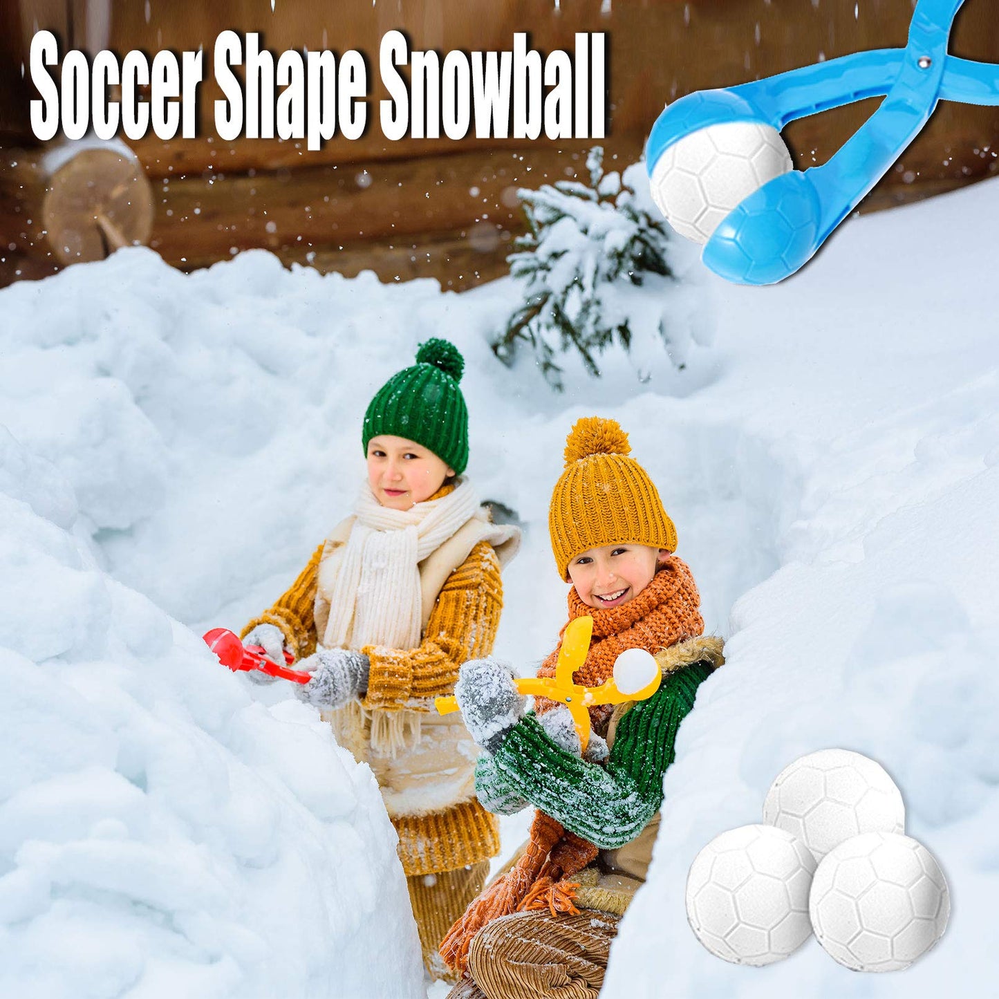 SupMLC Snowball Makers 4-Pack – Quick Round Snowballs for Kids’ Outdoor Fun