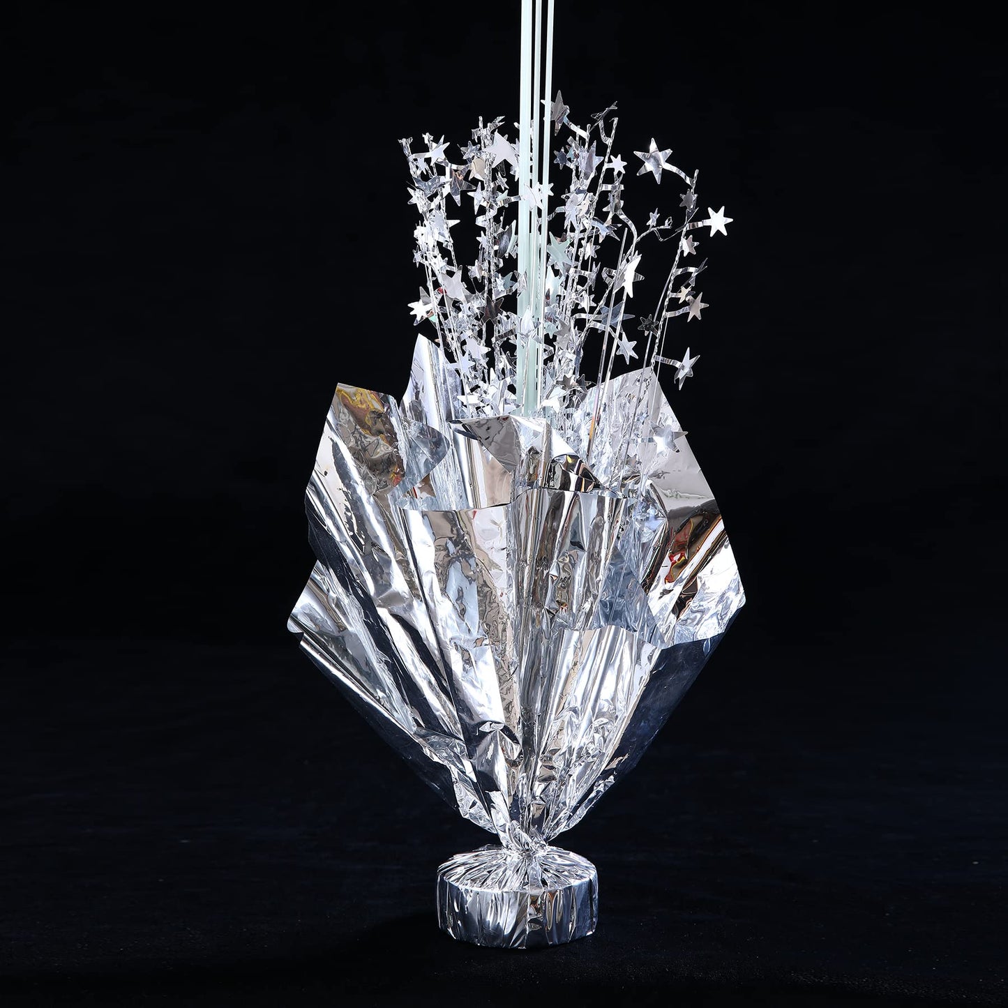 Suppromo 2 Set Silver Balloon Centerpieces – Table Balloon Stand Kit for Parties & Weddings