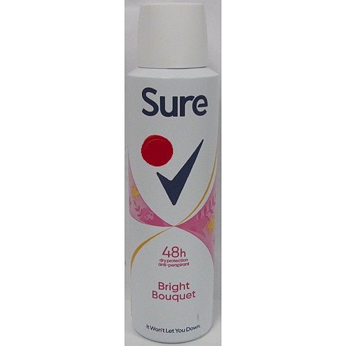 Sure Women Anti Perspirant Aerosol Bright PMP 150ml (Case of 6)