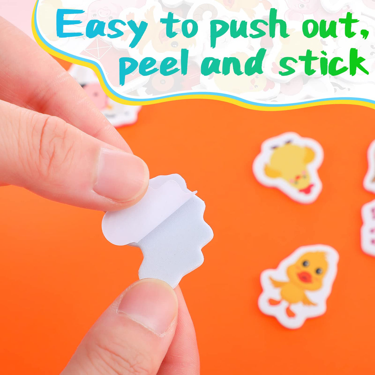 Sureio 500 Pack Farm Animal Foam Stickers – Self-Adhesive DIY Party Decor & Classroom Favors