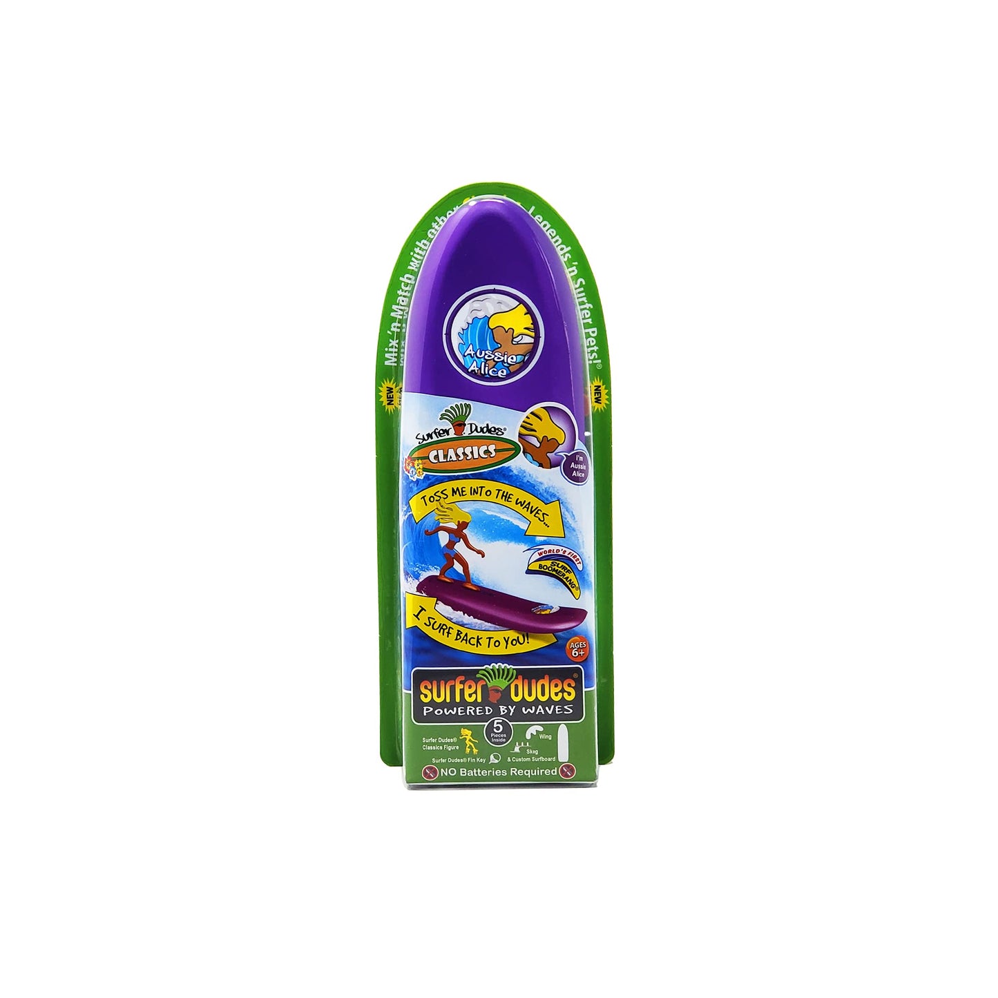 Surfer Dudes Classics Wave-Powered Mini-Surfer Toy – Aussie Alice Edition