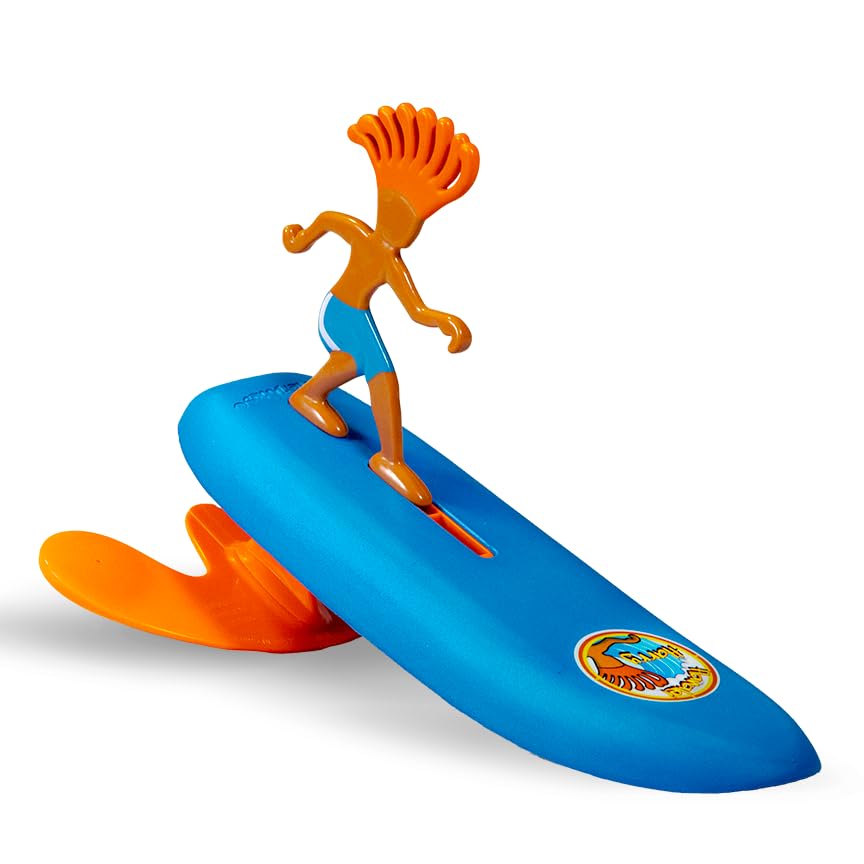 Surfer Dudes Hanalei Harry – Wave Powered Mini-Surfer Toy | No Batteries Needed